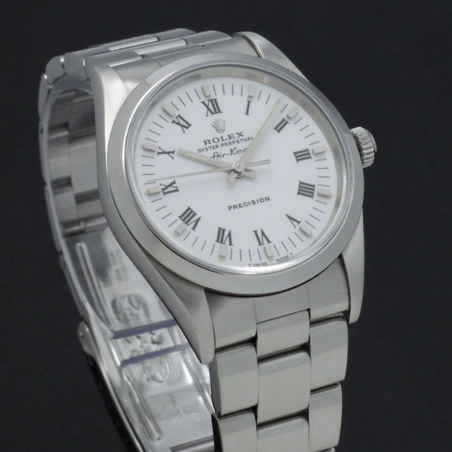 Rolex Air-King 14000 (1994) - Wit wijzerplaat 34mm Staal (6/7)