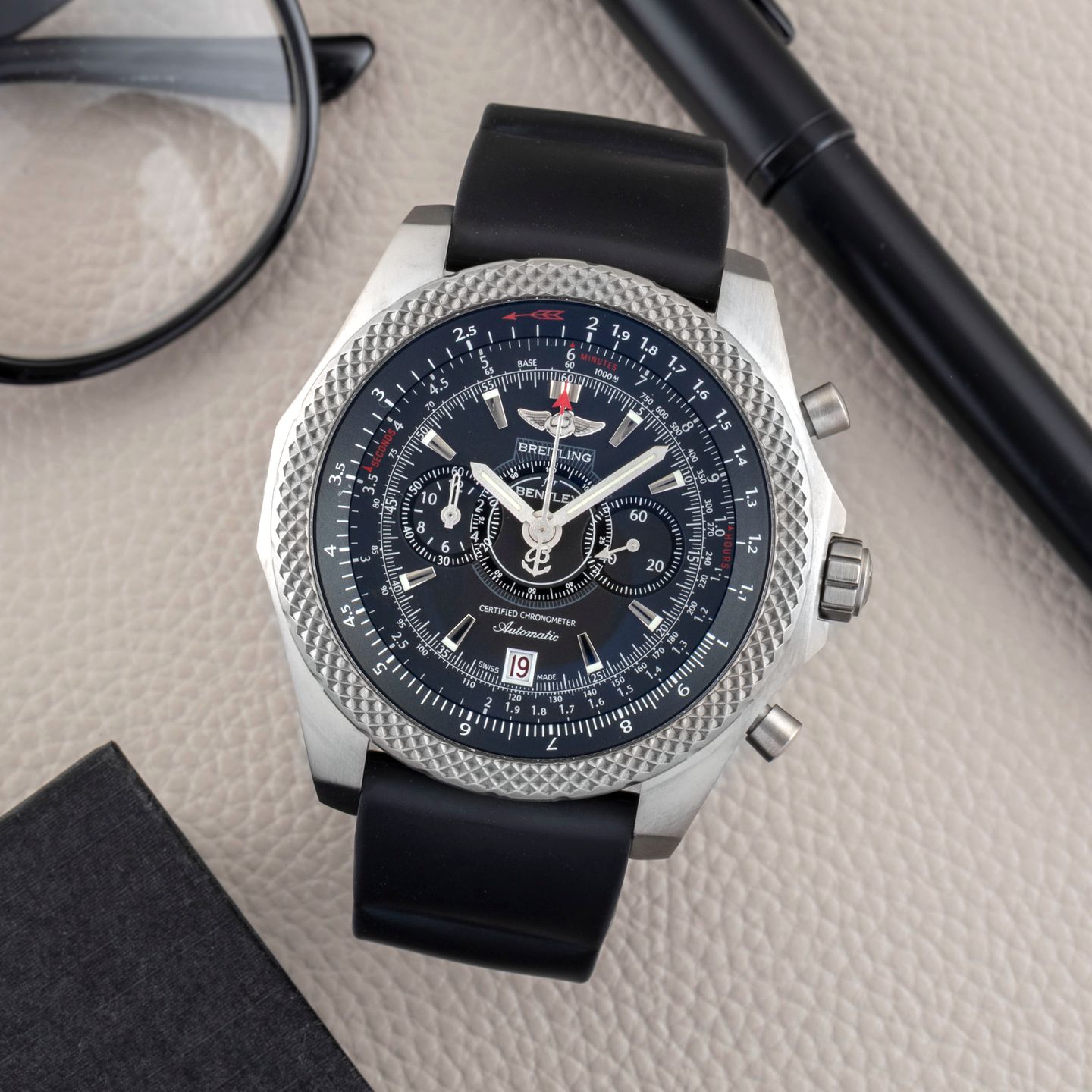 Breitling Bentley Supersports E27365 (2013) - Black dial 49 mm Titanium case (1/8)
