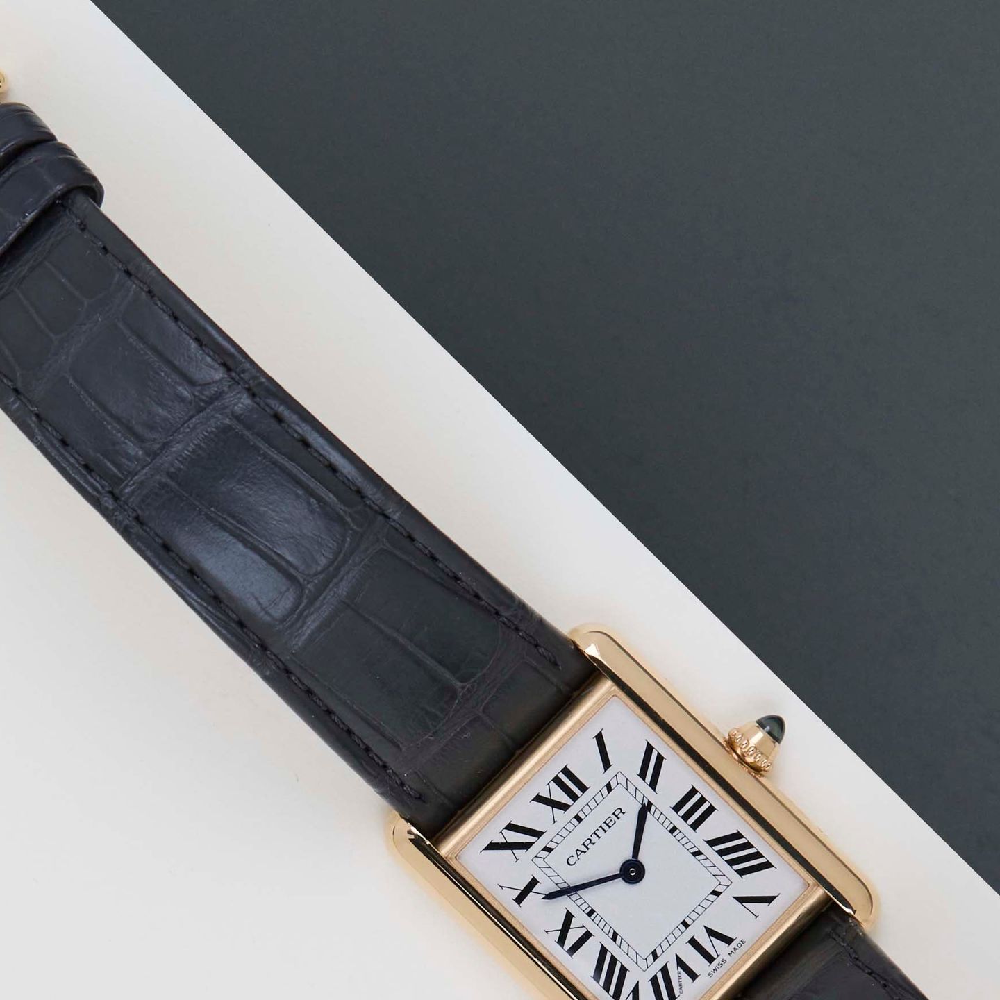 Cartier Tank Louis Cartier WGTA0067 (2024) - White dial 34 mm Yellow Gold case (3/8)