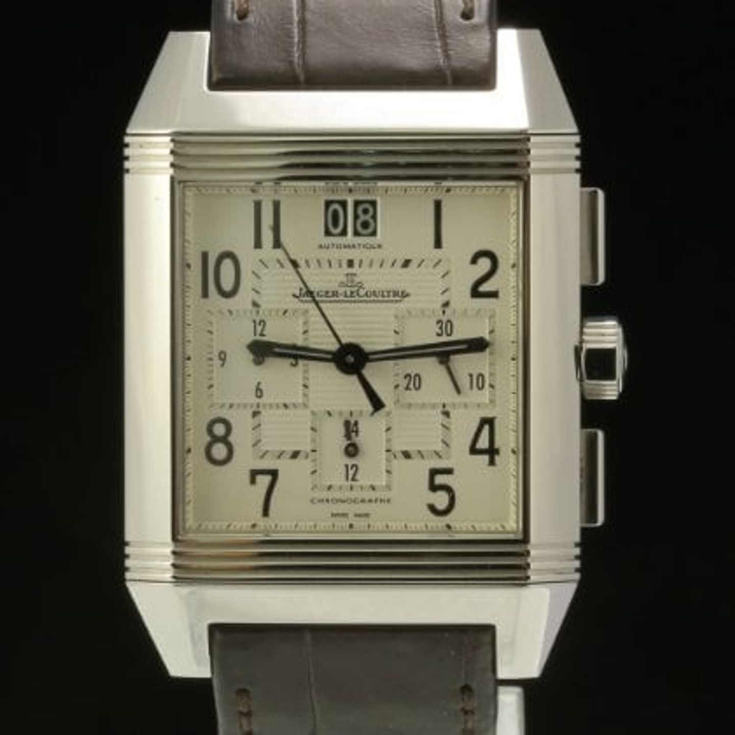 Jaeger-LeCoultre Reverso Squadra Chronograph GMT 230.8.45 (2017) - Onbekend wijzerplaat 35mm Staal (1/9)