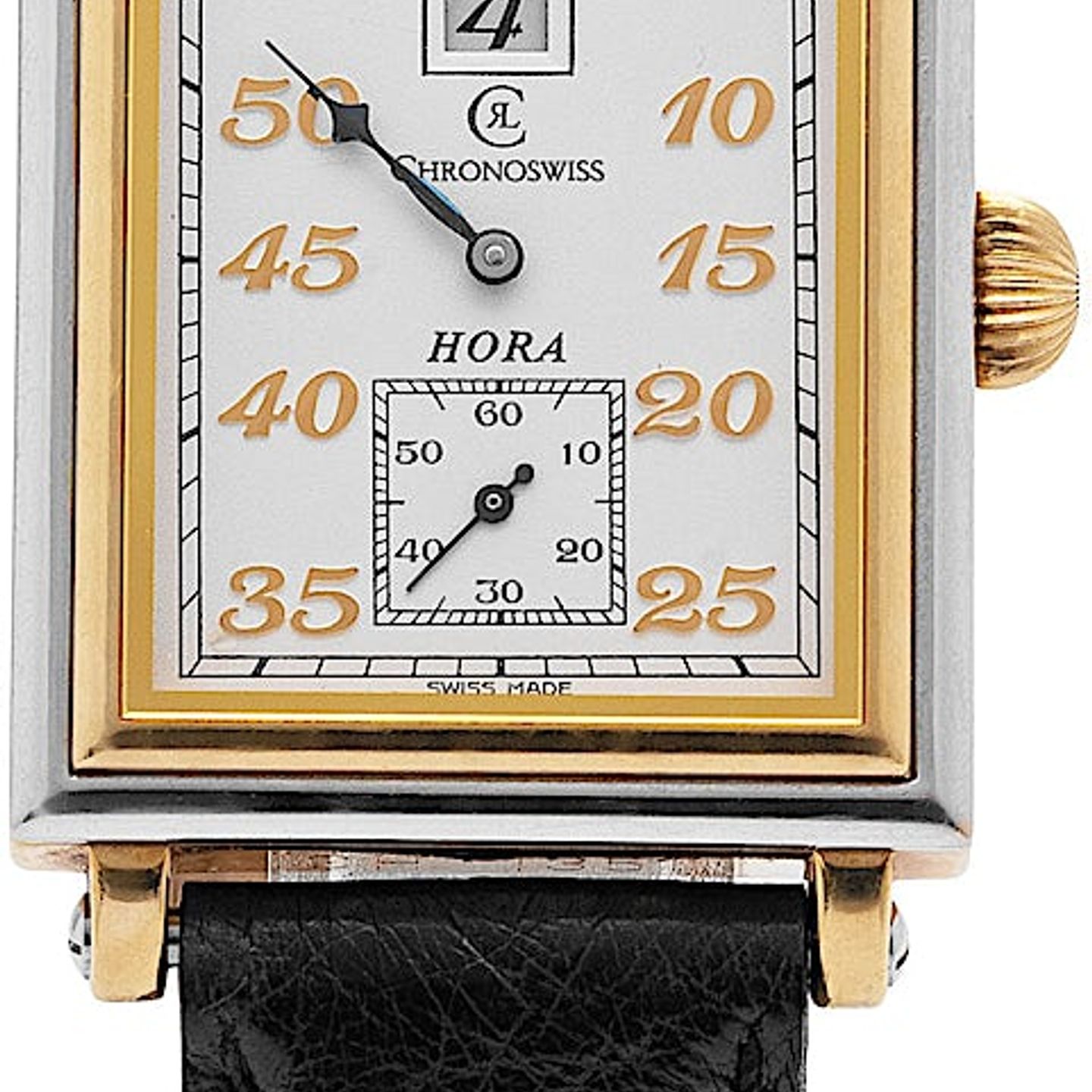 Chronoswiss Régulateur CH-1351 (2001) - White dial 29 mm Gold/Steel case (2/4)