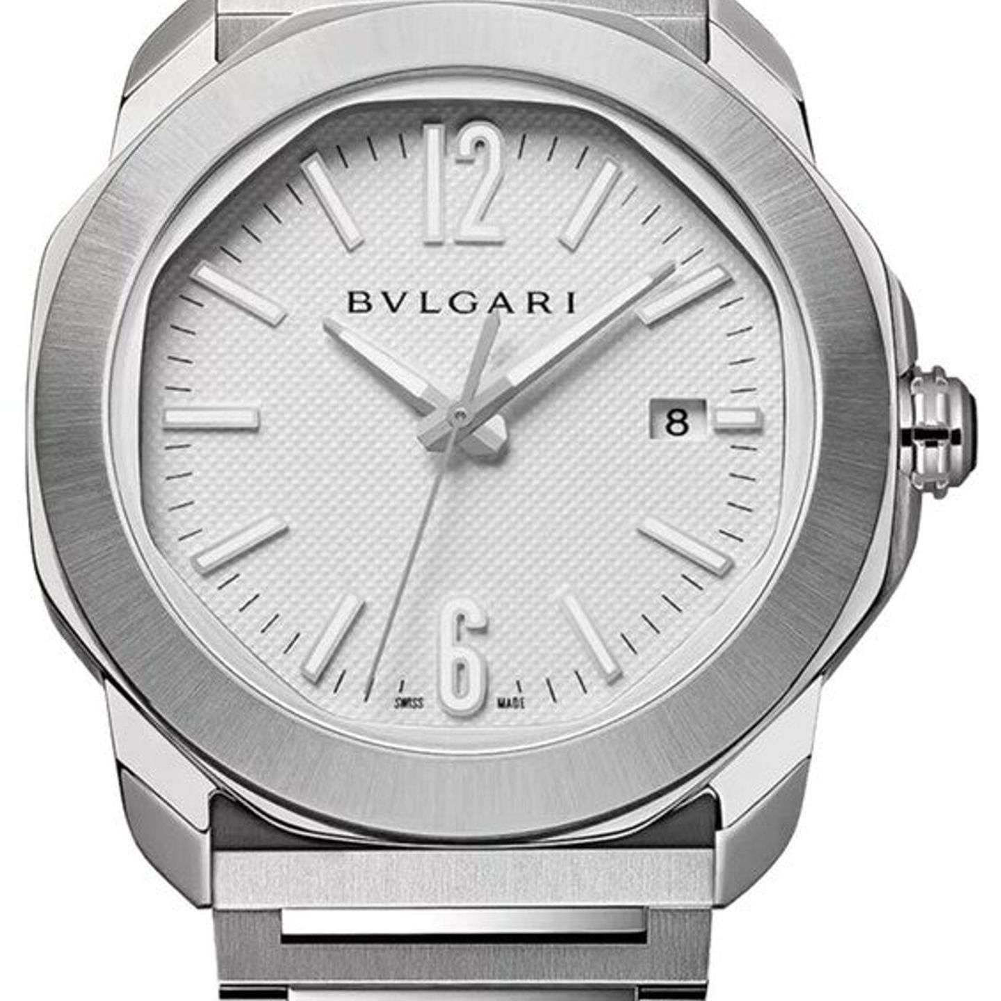 Bulgari Octo 103738 (2026) - Wit wijzerplaat 41mm Staal (1/1)