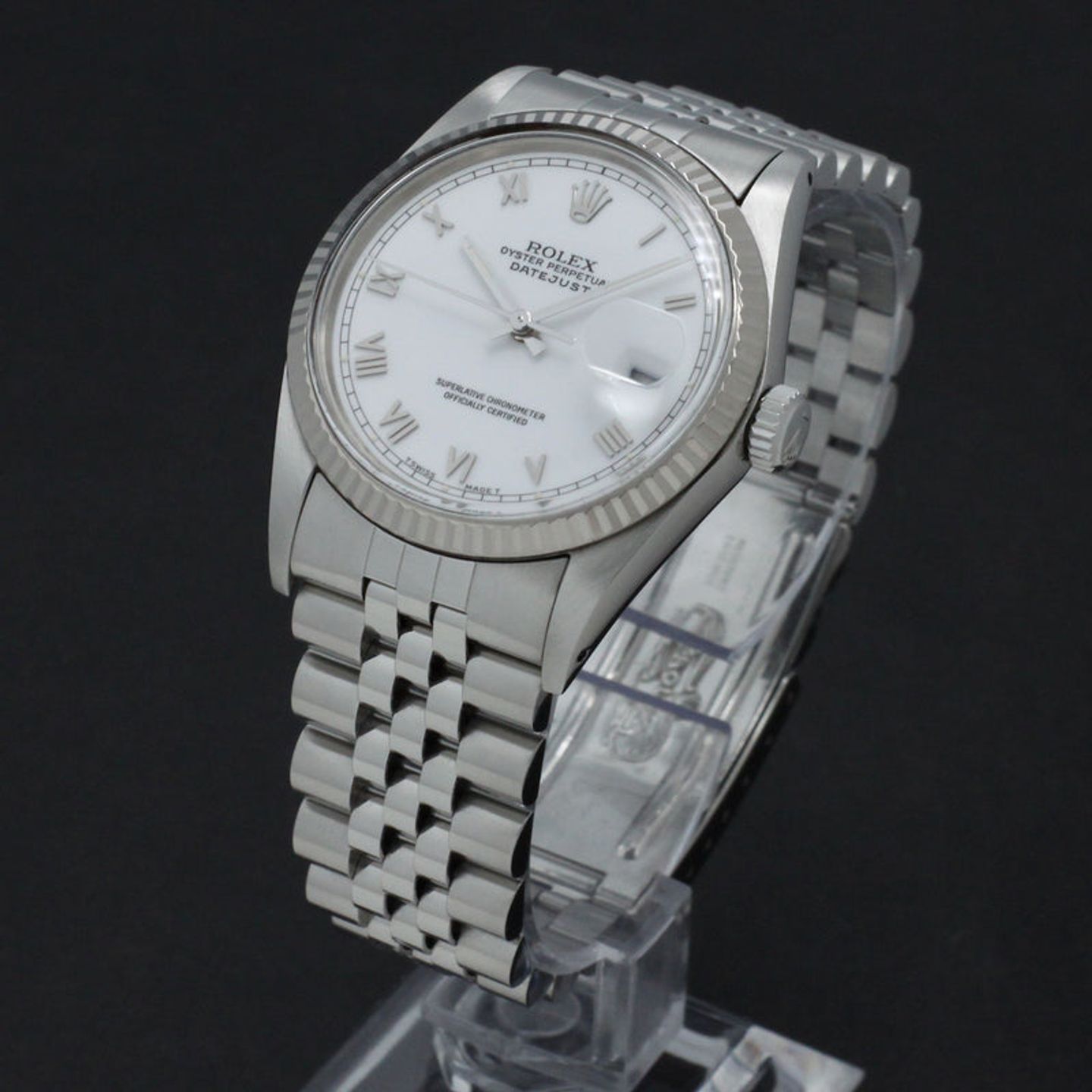 Rolex Datejust 36 16014 (1987) - White dial 36 mm Steel case (5/7)