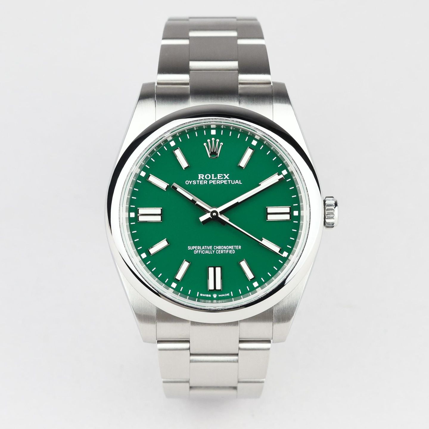Rolex Oyster Perpetual 41 124300 (Onbekend (willekeurig serienummer)) - 41mm Staal (1/8)