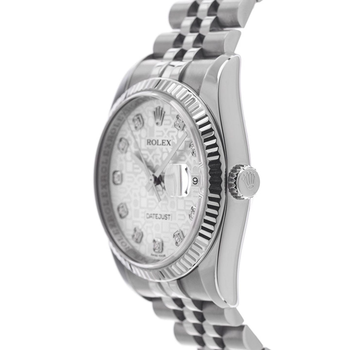 Rolex Datejust 36 116234 (2008) - Silver dial 36 mm Steel case (4/8)