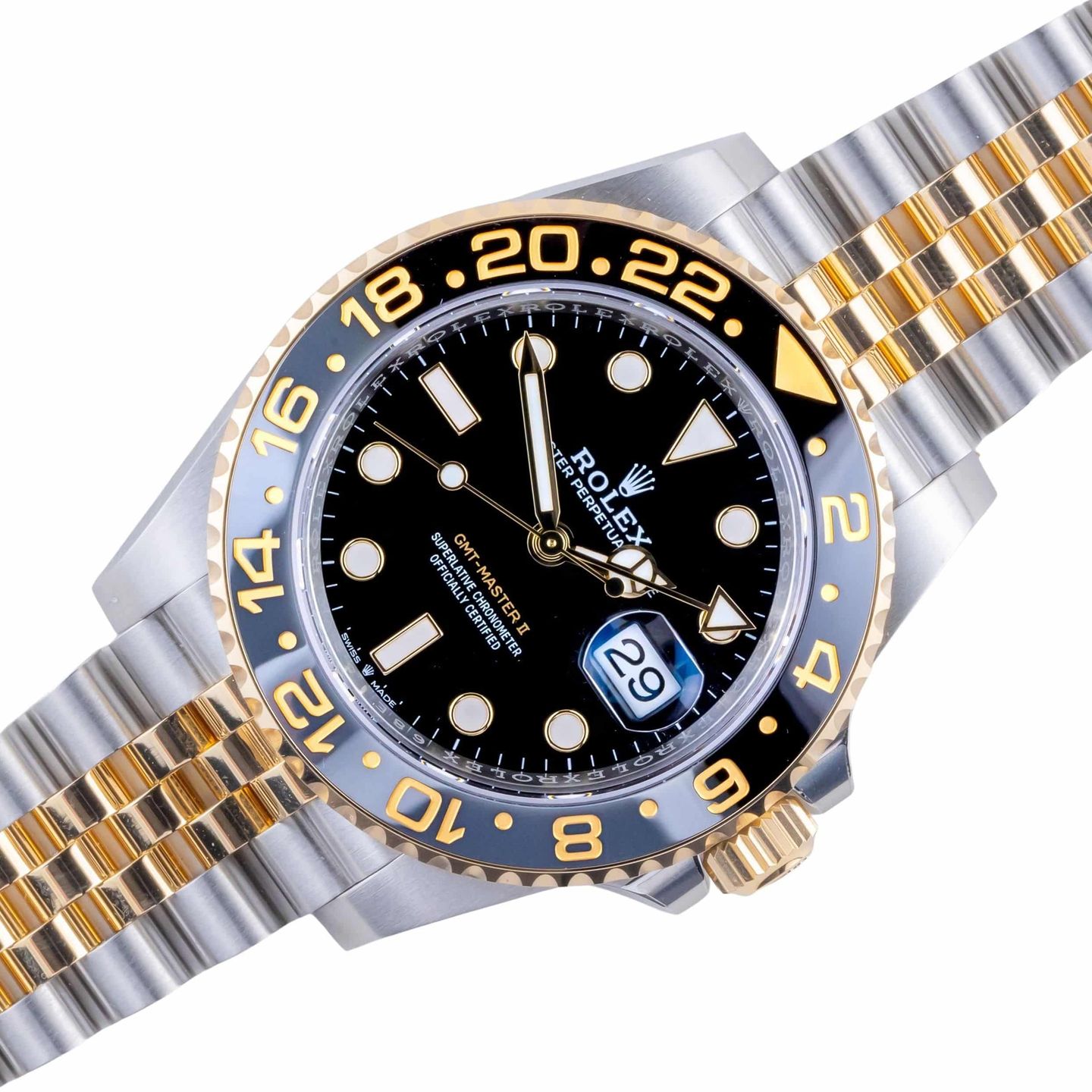 Rolex GMT-Master II 126713GRNR (2026) - Zwart wijzerplaat 40mm Goud/Staal (1/8)