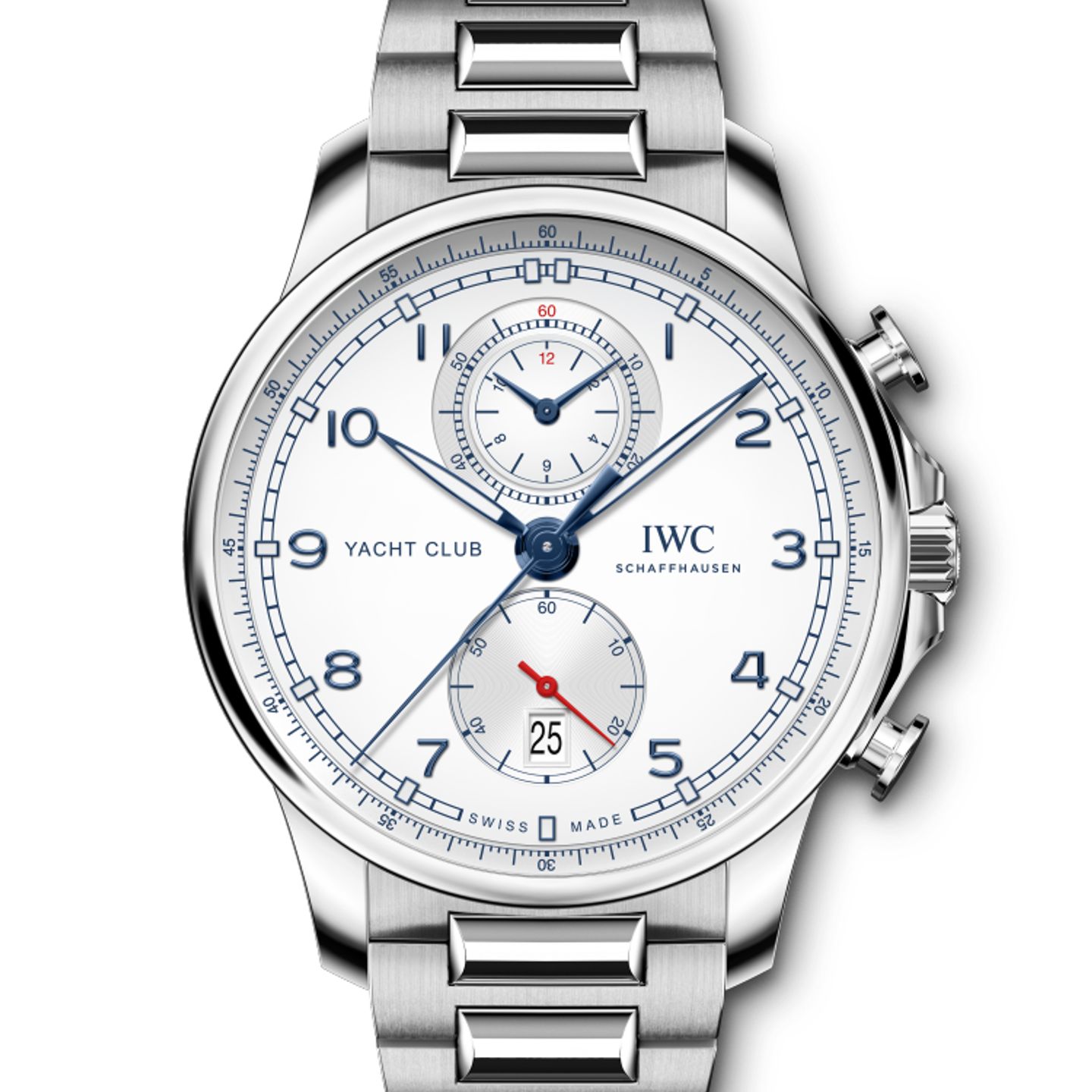 IWC Portuguese Yacht Club Chronograph IW390702 (2024) - Zilver wijzerplaat 45mm Staal (1/1)