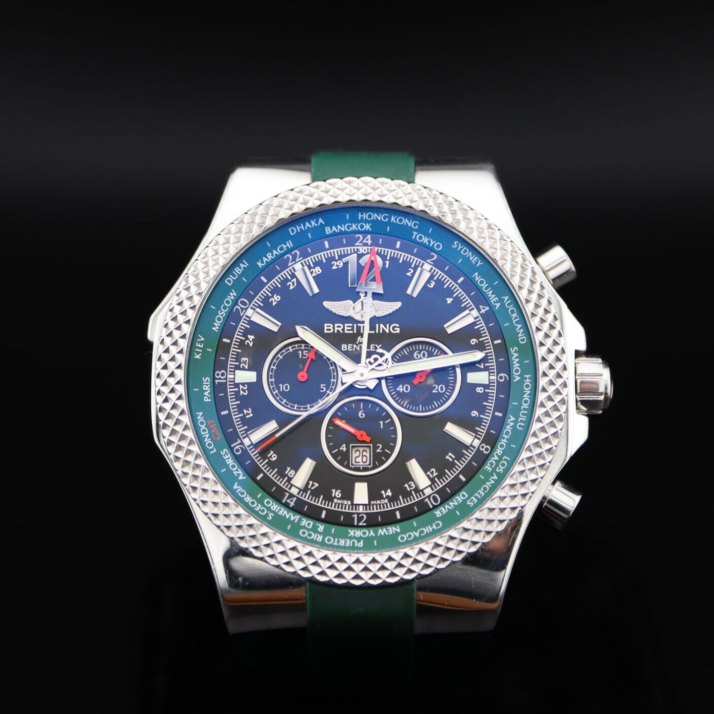 Breitling for Bentley A4736212.B919 (2015) - Zwart wijzerplaat 49mm Staal (1/7)