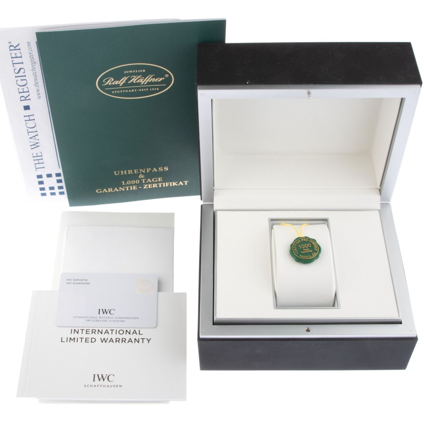 IWC Portuguese Hand-Wound IW545405 (2010) - Zilver wijzerplaat 44mm Staal (2/7)