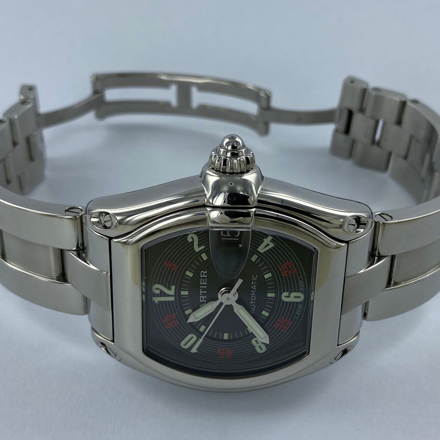 Cartier Roadster W62002V3 (Unknown (random serial)) - 38 mm Steel case (2/8)