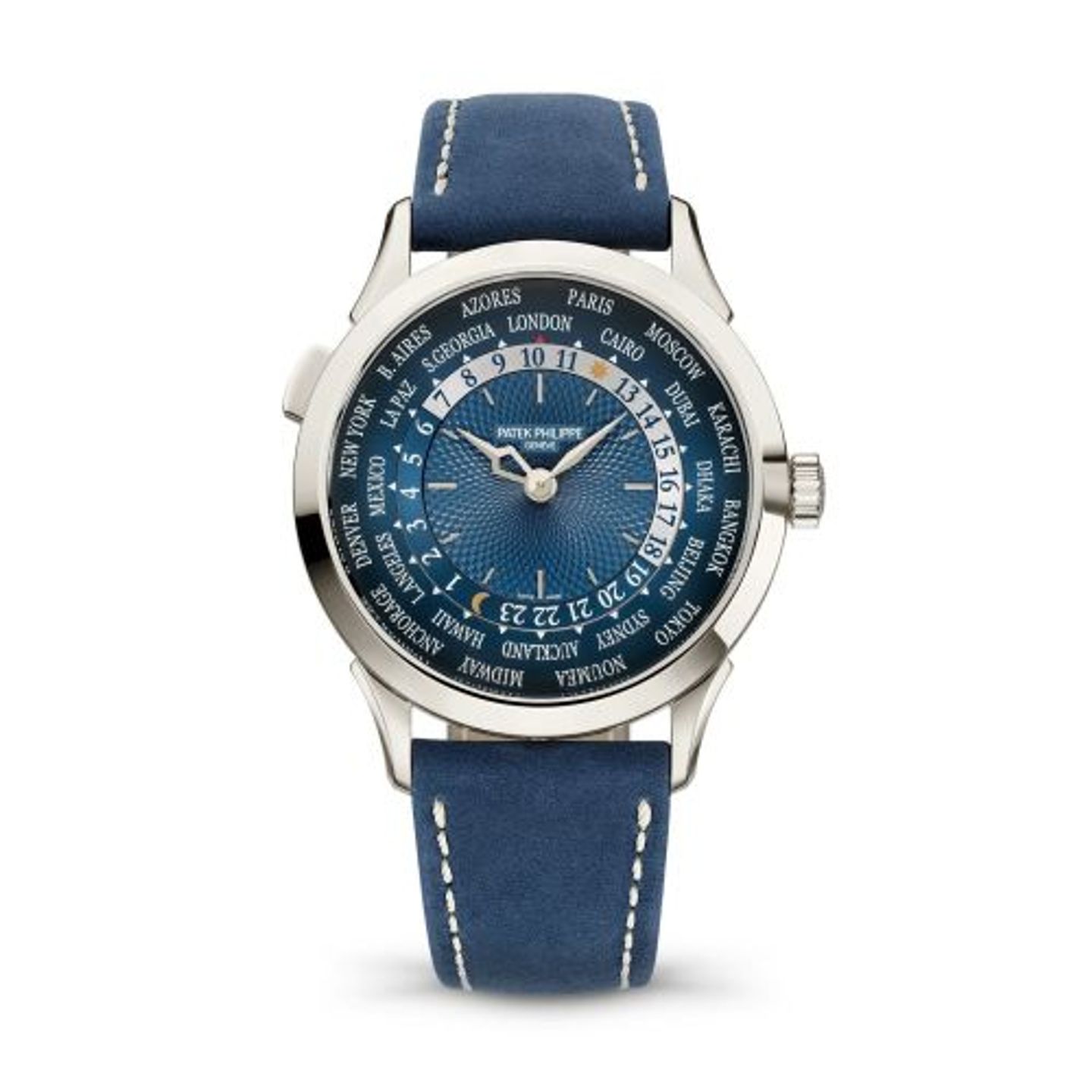 Patek Philippe World Time 5230P-001 (2024) - Blue dial 39 mm Platinum case (1/1)