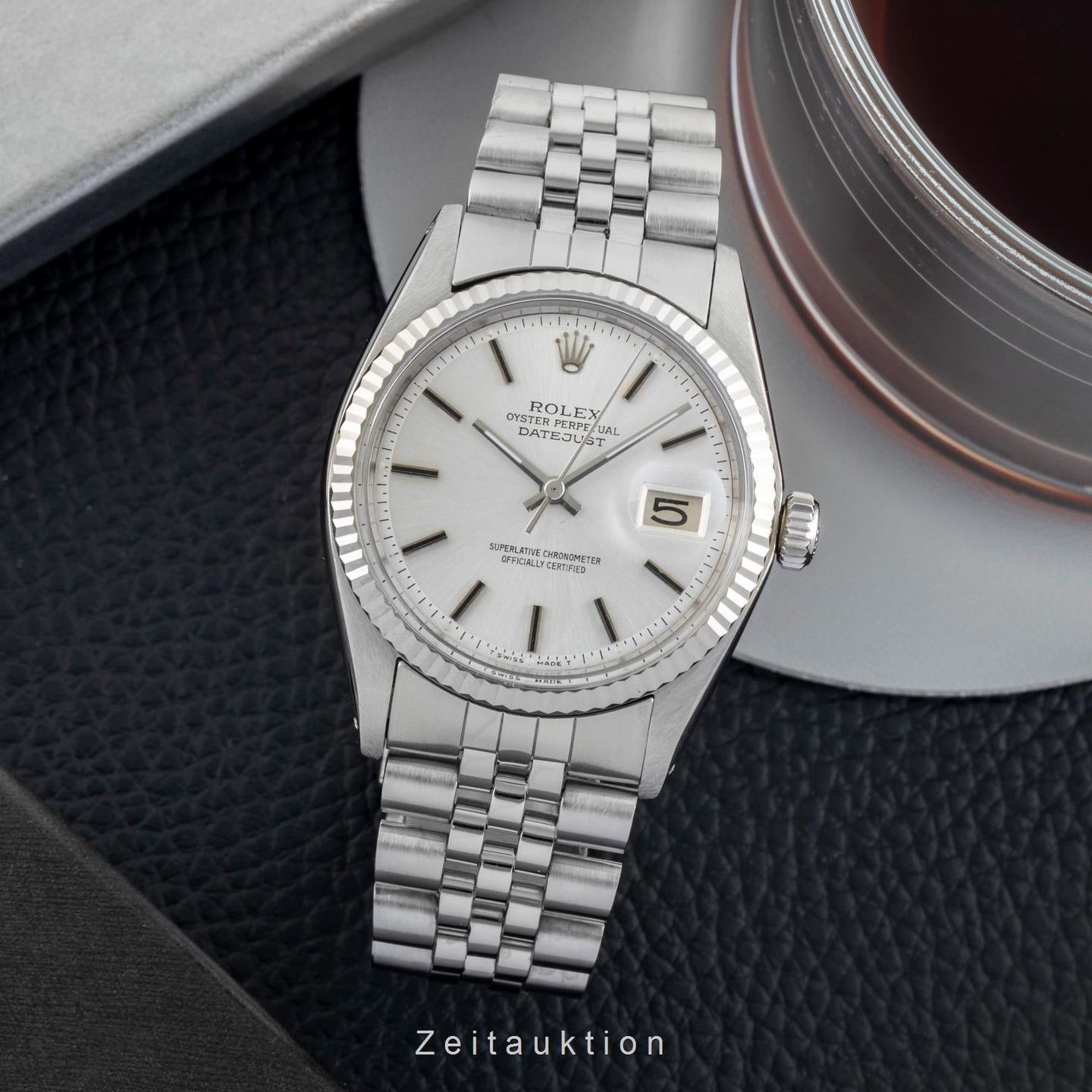Rolex Datejust 1601 (1974) - Silver dial 36 mm Gold/Steel case (3/8)