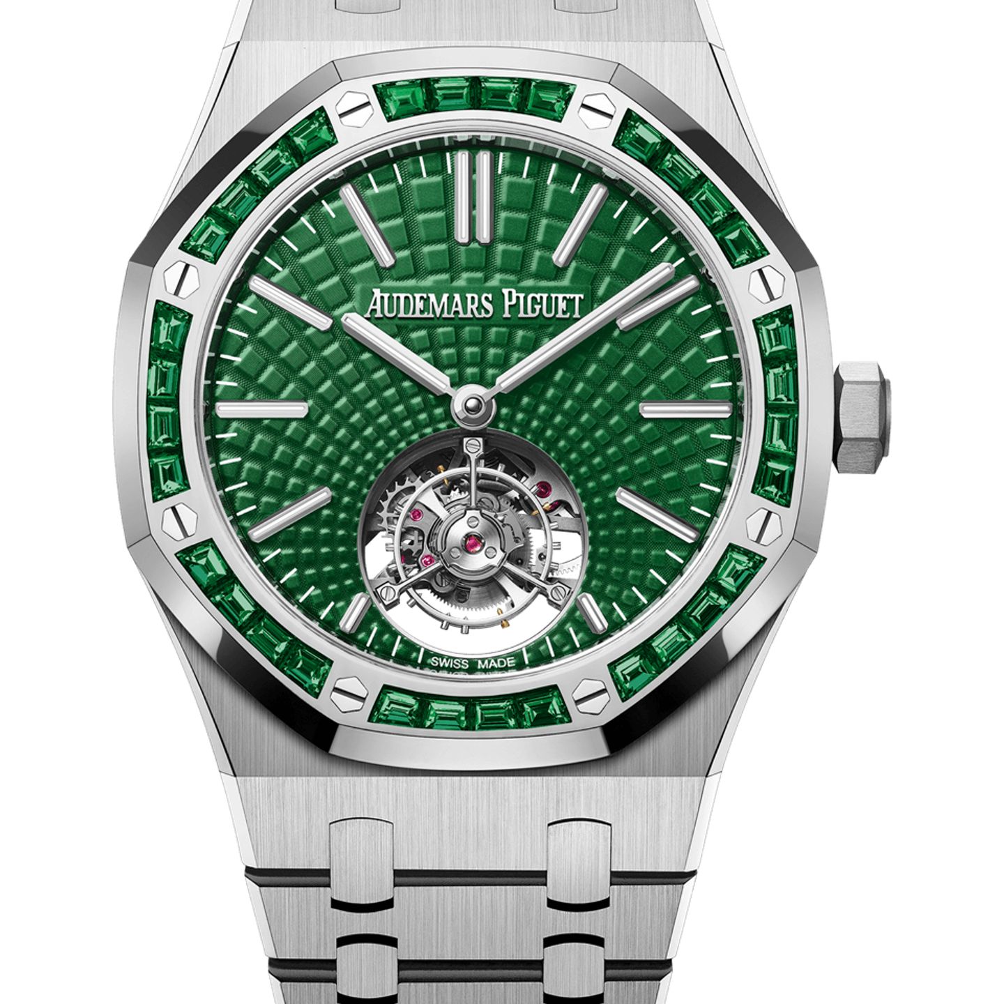 Audemars Piguet Royal Oak Tourbillon 26532IC.EE.1220TI.01 (2025) - Green dial 41 mm Titanium case (1/1)