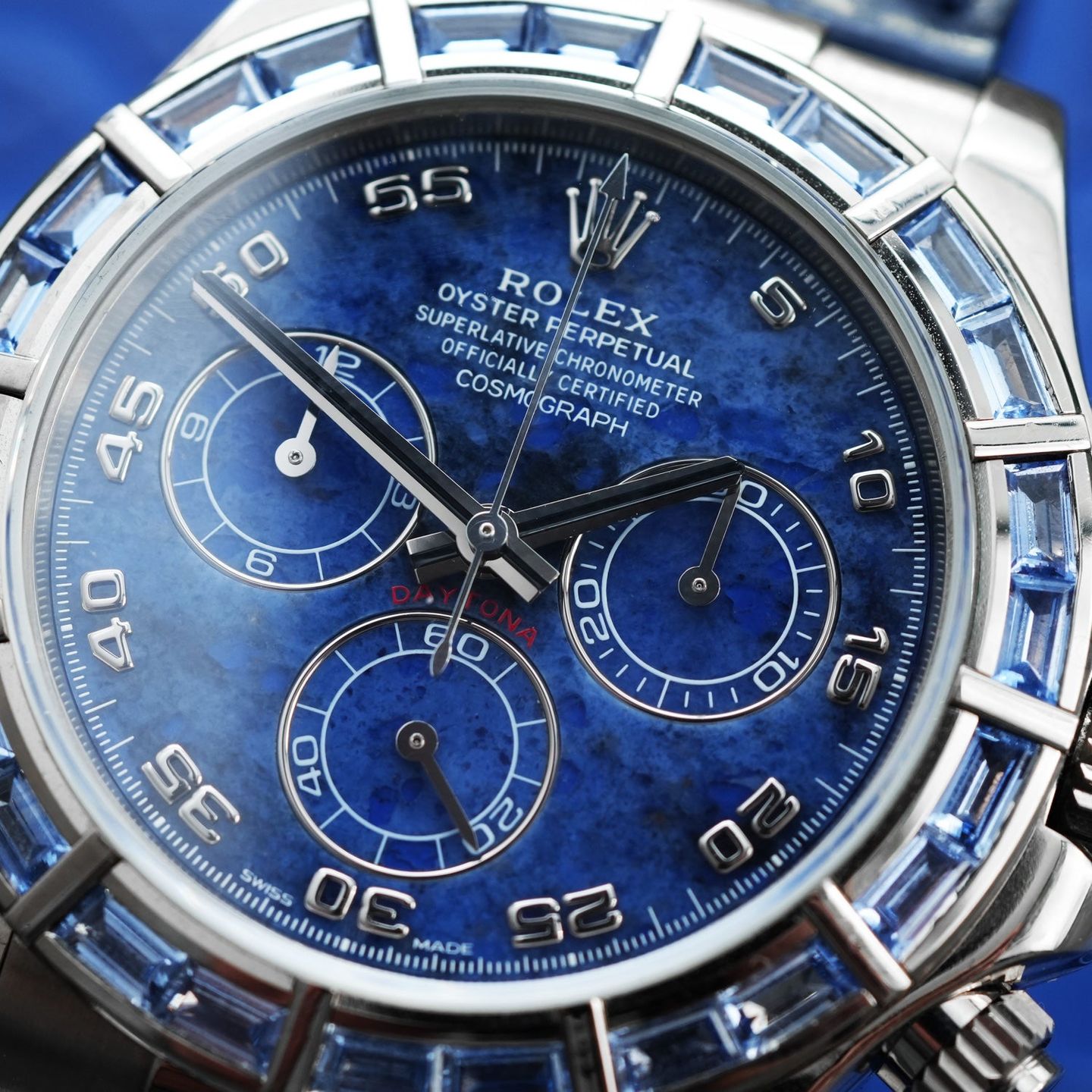 Rolex Daytona 116589 (2004) - Blue dial 40 mm White Gold case (4/8)