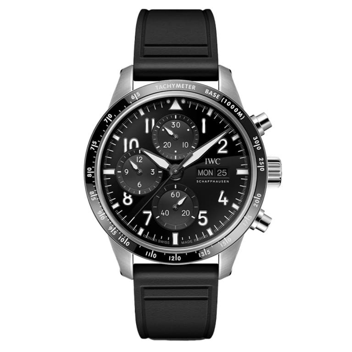 IWC Pilot Chronograph IW388305 (2024) - Zwart wijzerplaat 43mm Titanium (1/1)