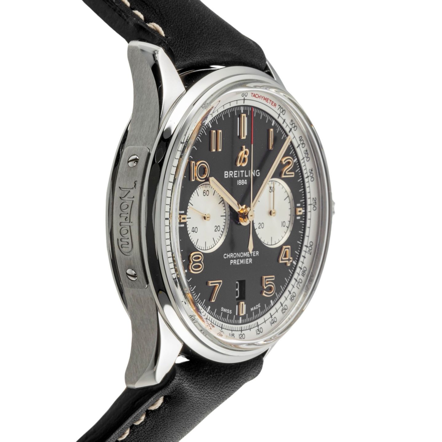 Breitling Premier AB0118A21B1X2 (Unknown (random serial)) - Black dial 42 mm Steel case (6/8)