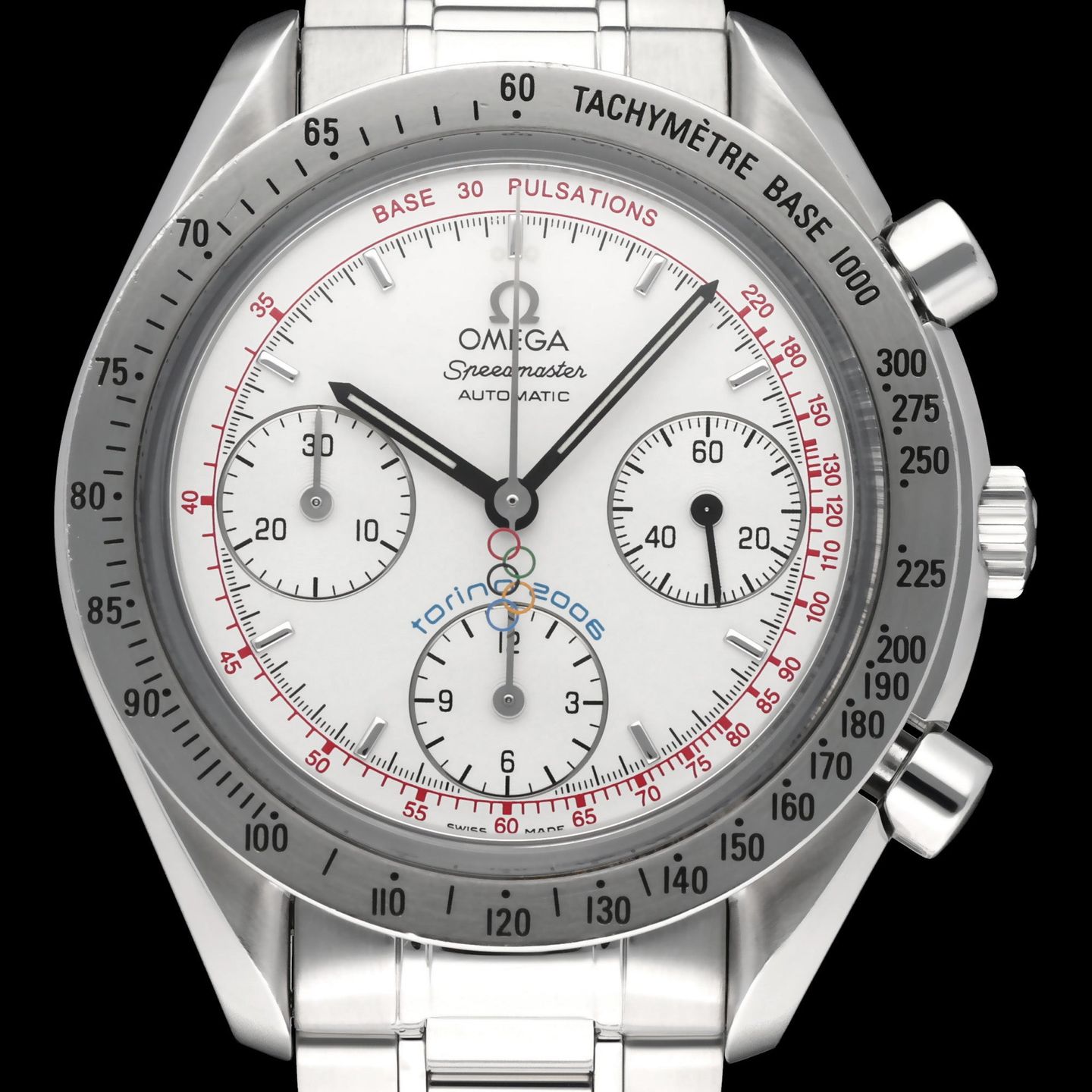Omega Speedmaster 3538.30 (2007) - White dial 39 mm Steel case (1/8)