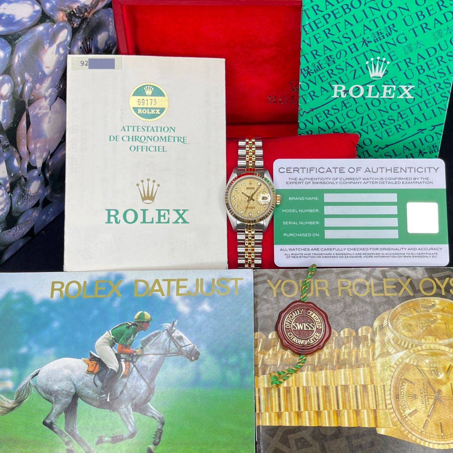 Rolex Lady-Datejust 69173 (1986) - 26mm Goud/Staal (2/8)
