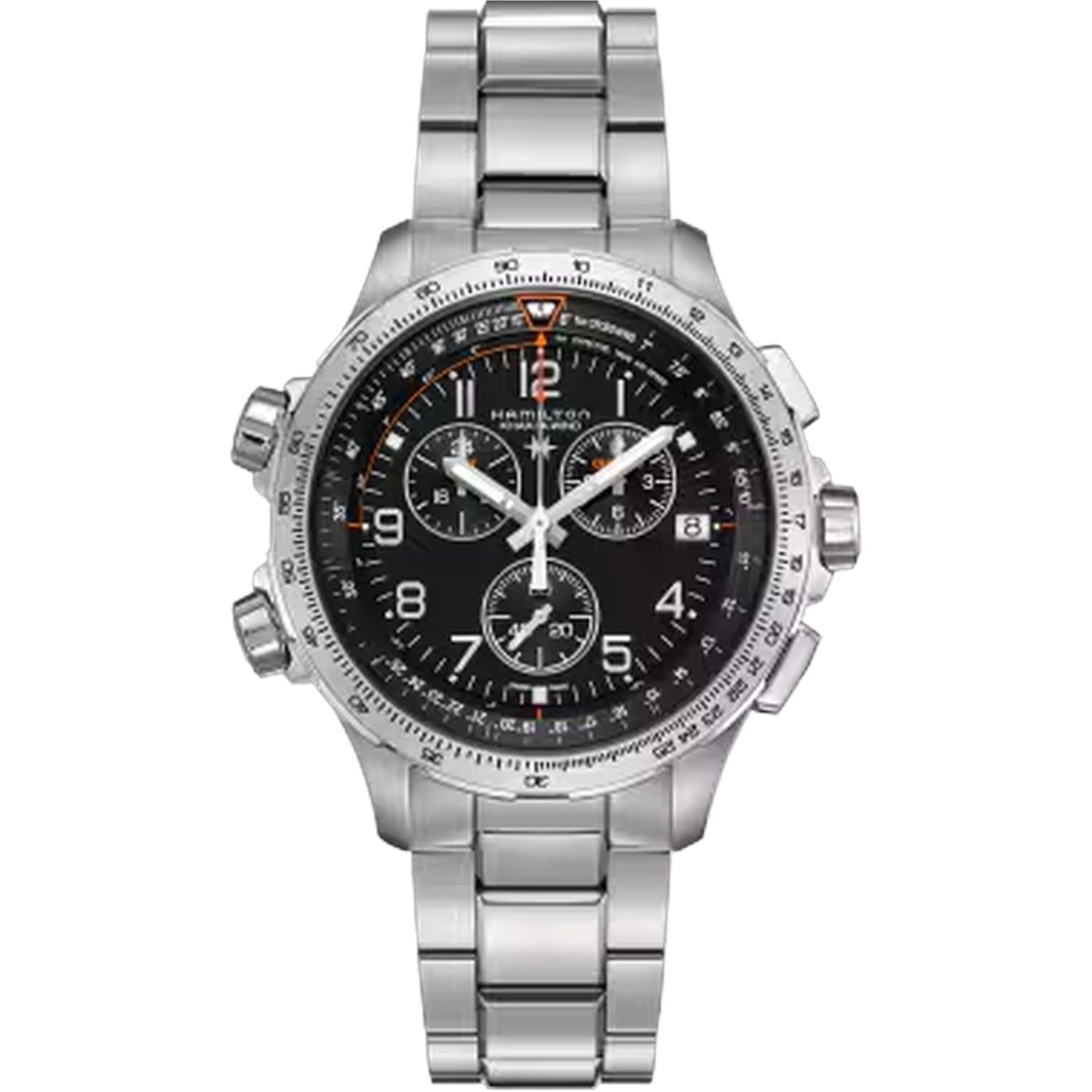 Hamilton Khaki Aviation H77912135 (2025) - Zwart wijzerplaat 46mm Staal (1/1)