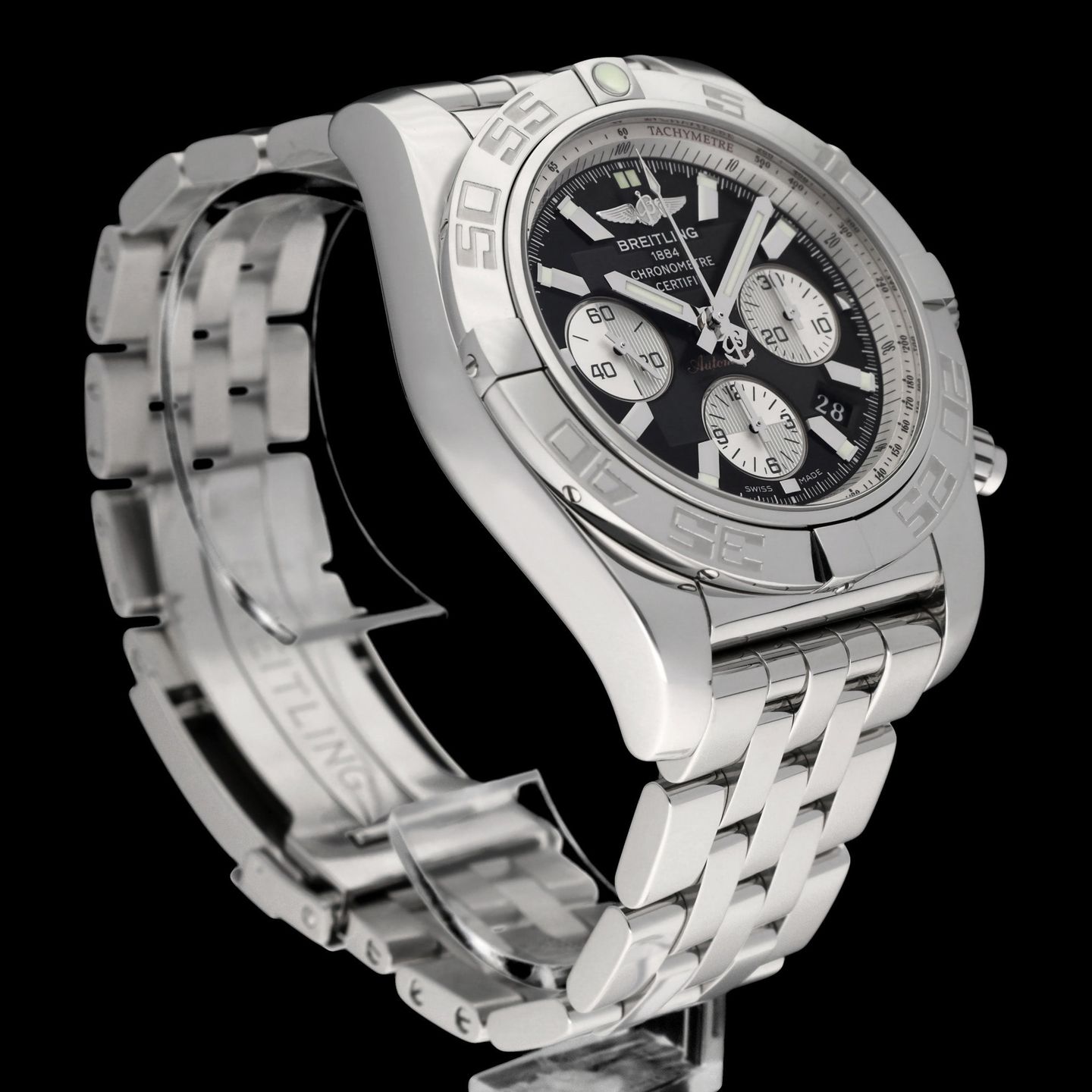 Breitling Chronomat 44 AB0110 (2009) - Black dial 44 mm Steel case (6/8)