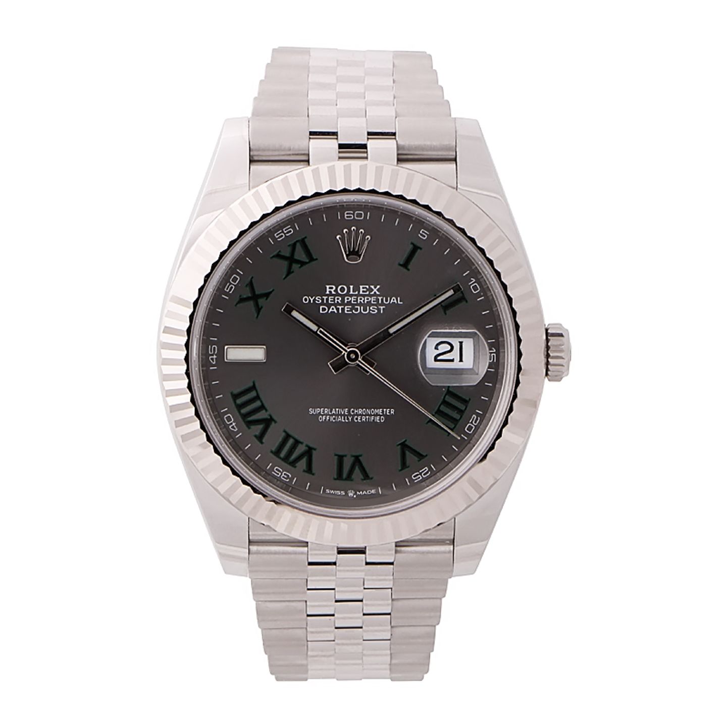 Rolex Datejust 41 126334 (2024) - Grijs wijzerplaat 41mm Staal (1/4)