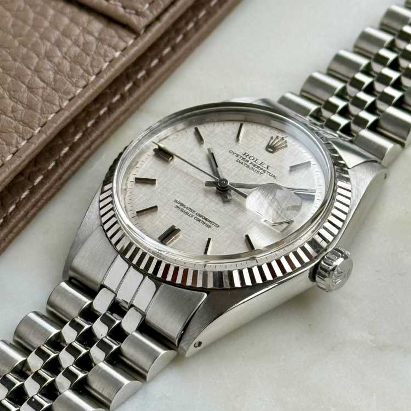 Rolex Datejust 1601 (1970) - Silver dial 36 mm Steel case (6/8)