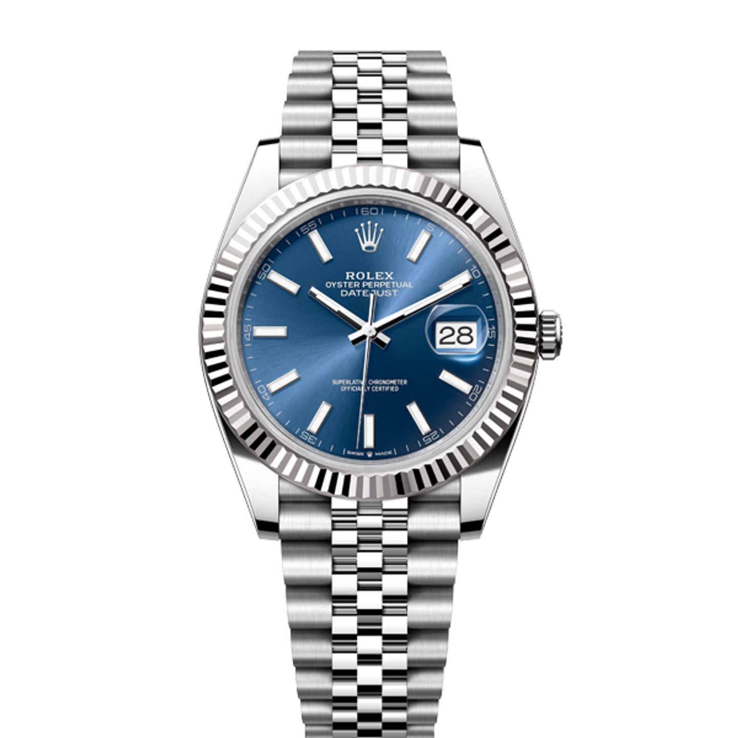 Rolex Datejust 41 126334 (2025) - Blauw wijzerplaat 41mm Staal (1/8)