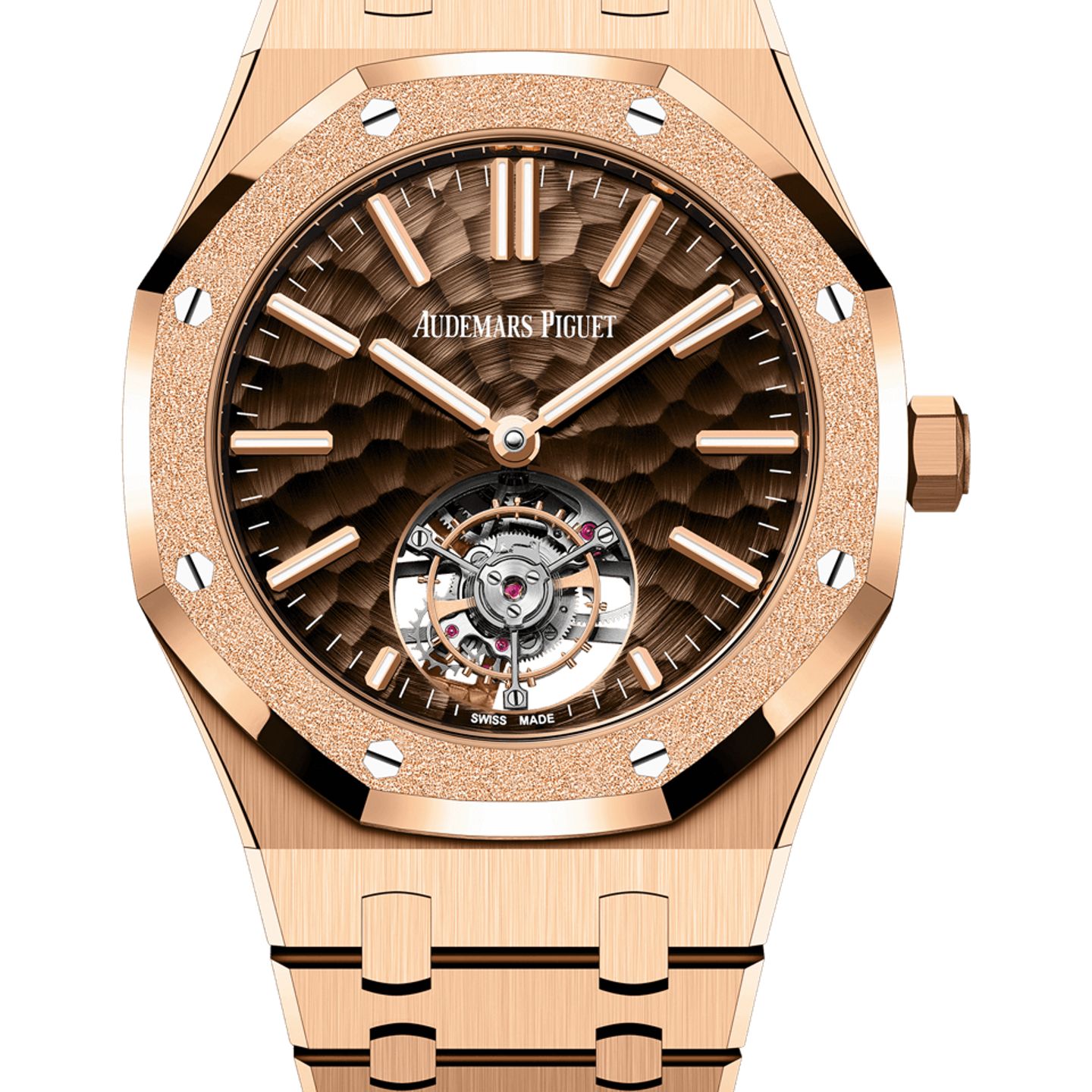 Audemars Piguet Royal Oak Tourbillon 26730OR.GG.1320OR.01 (2025) - Brown dial 41 mm Rose Gold case (1/1)