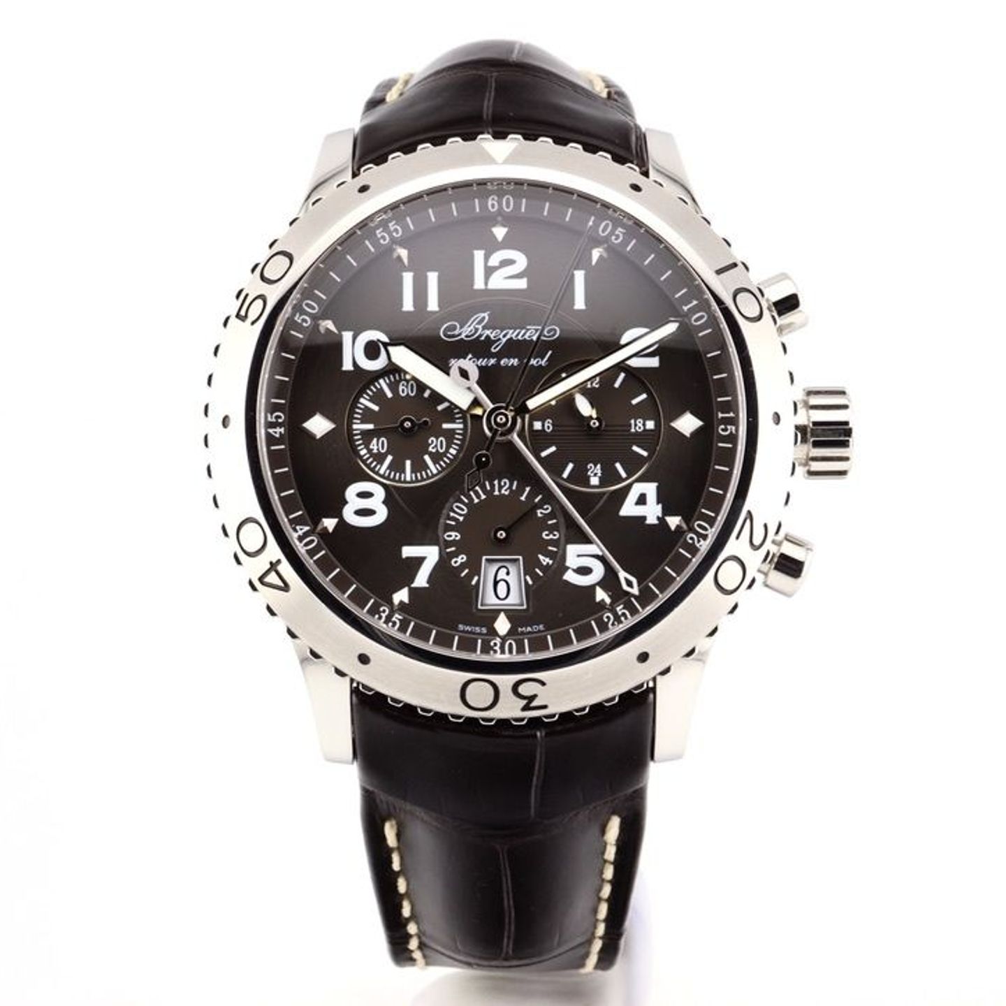 Breguet Type XX - XXI - XXII 3810ST/929/ZU (2018) - Brown dial 42 mm Steel case (1/2)