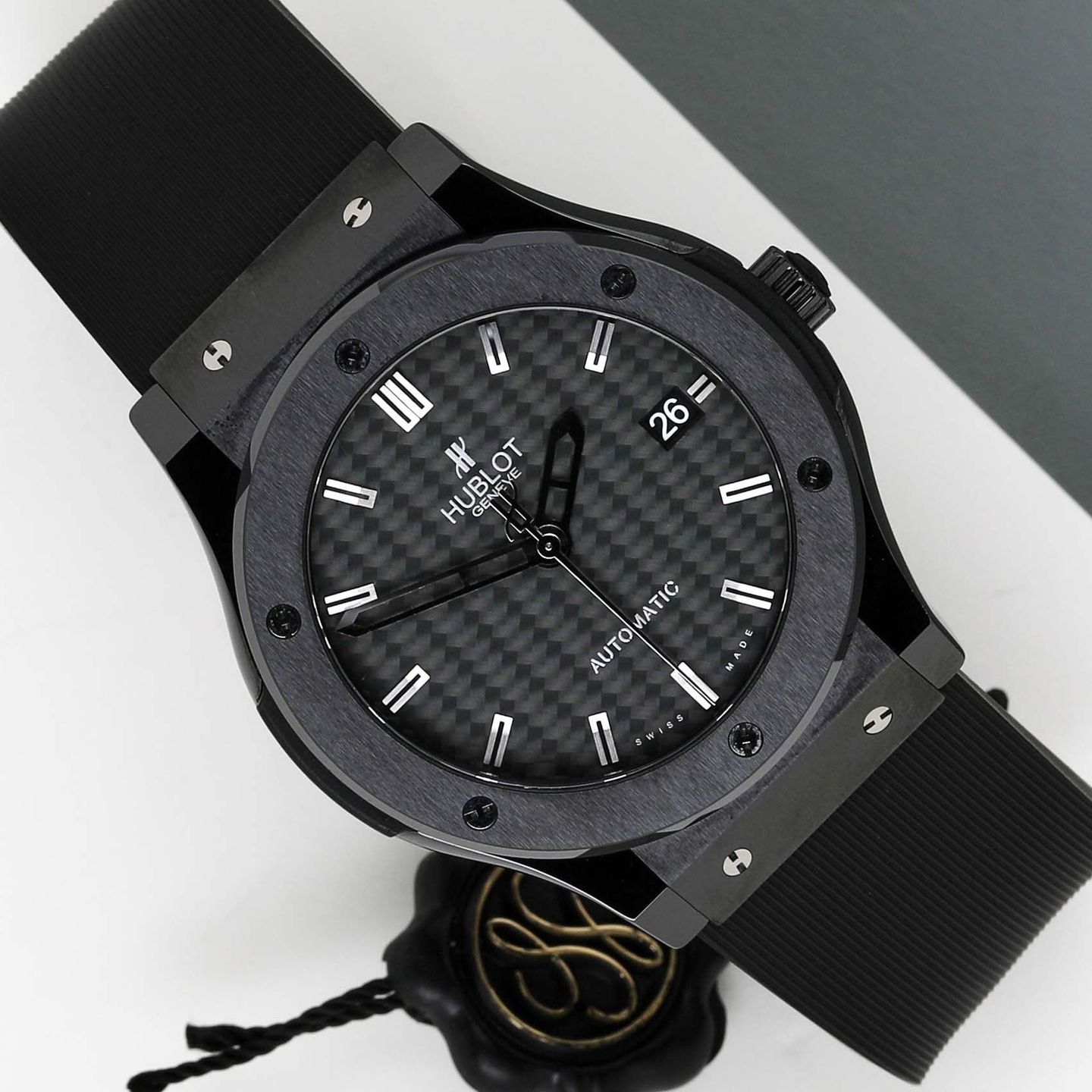 Hublot Classic Fusion 511.CM.1770.RX (2016) - Black dial 45 mm Ceramic case (1/8)