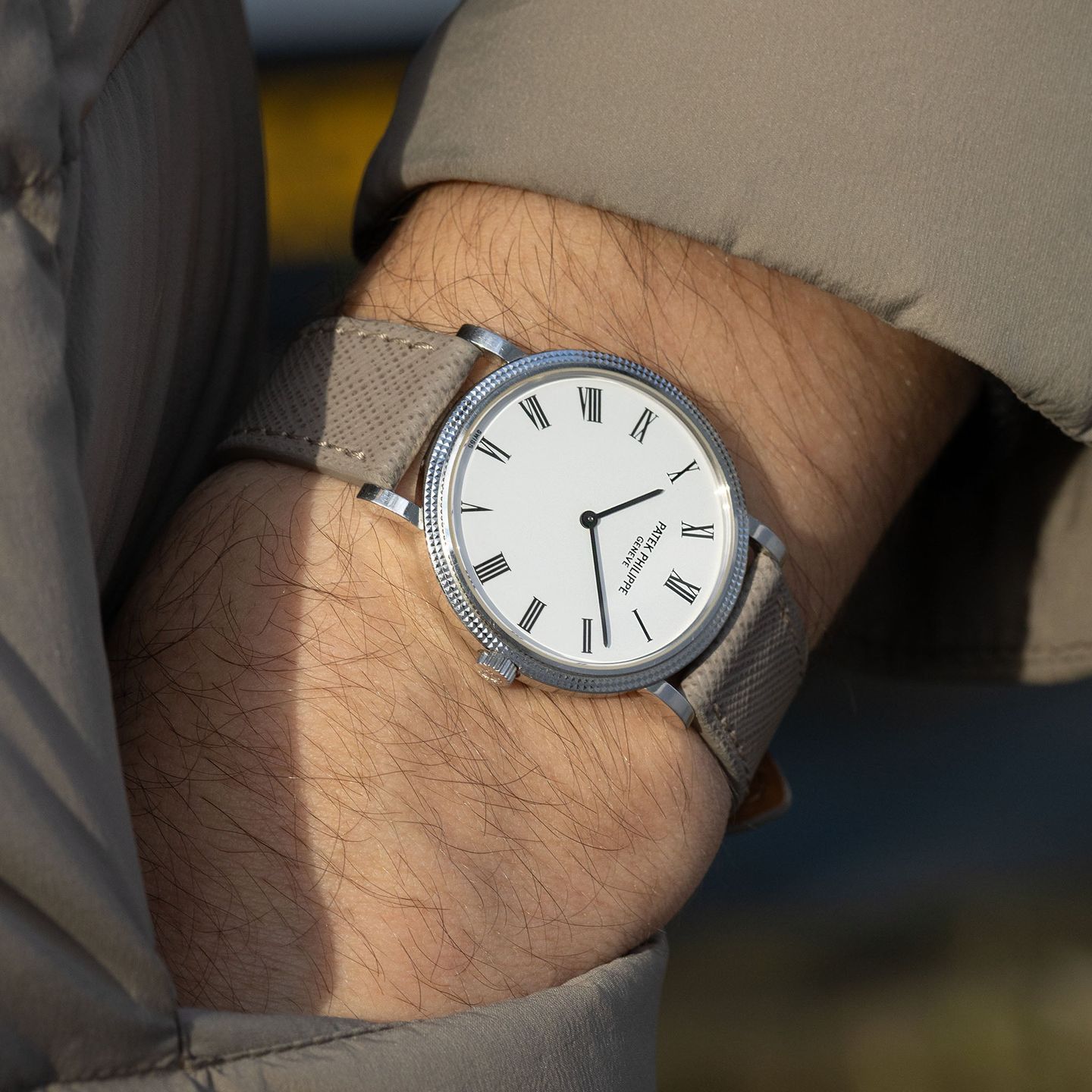 Patek Philippe Calatrava 5120G (2000) - White dial 36 mm White Gold case (3/8)