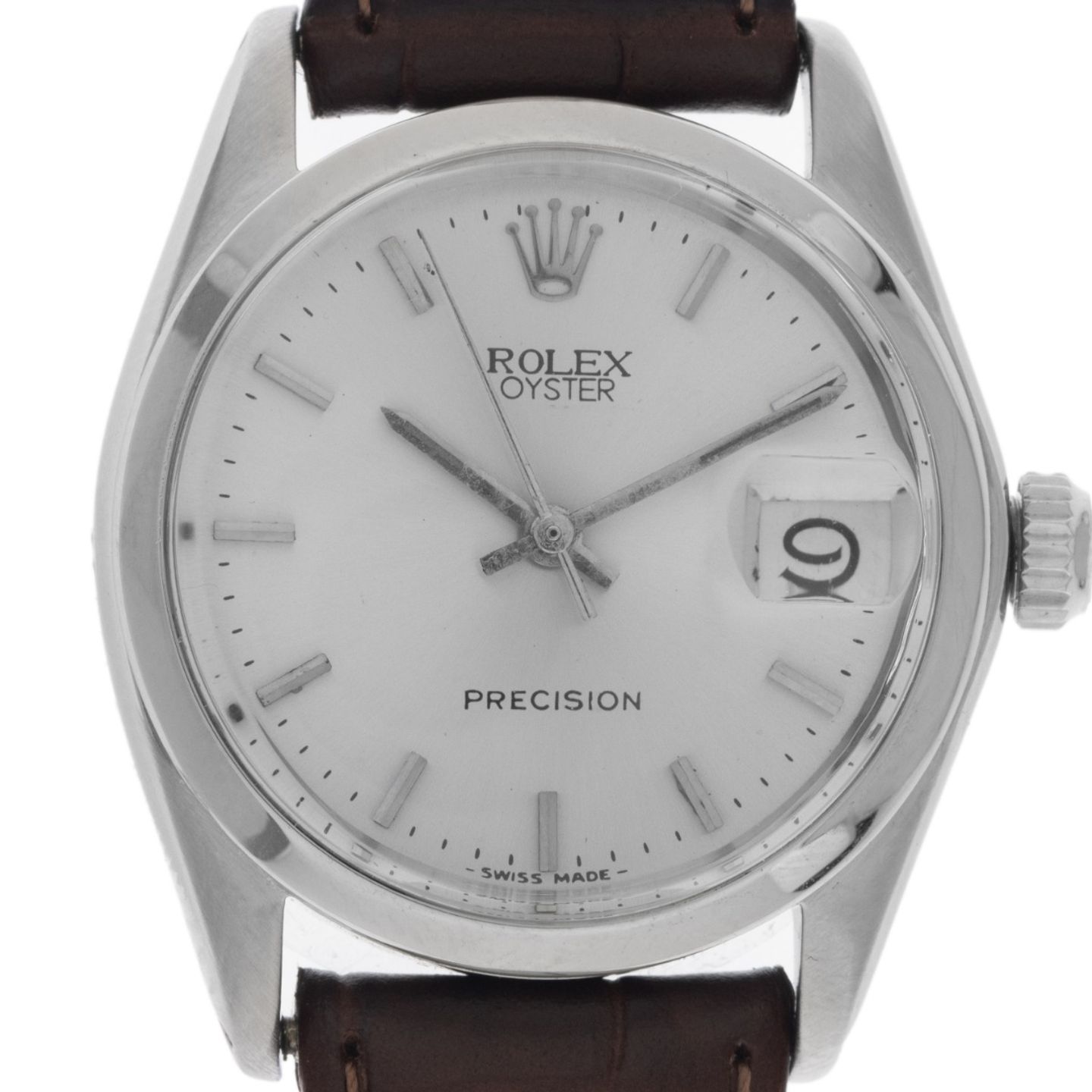 Rolex Oyster Precision 6466 (1973) - Silver dial 36 mm Steel case (1/8)