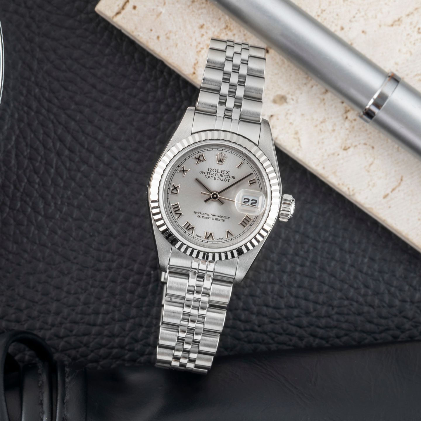 Rolex Lady-Datejust 79174 (1999) - Silver dial 26 mm Steel case (1/8)