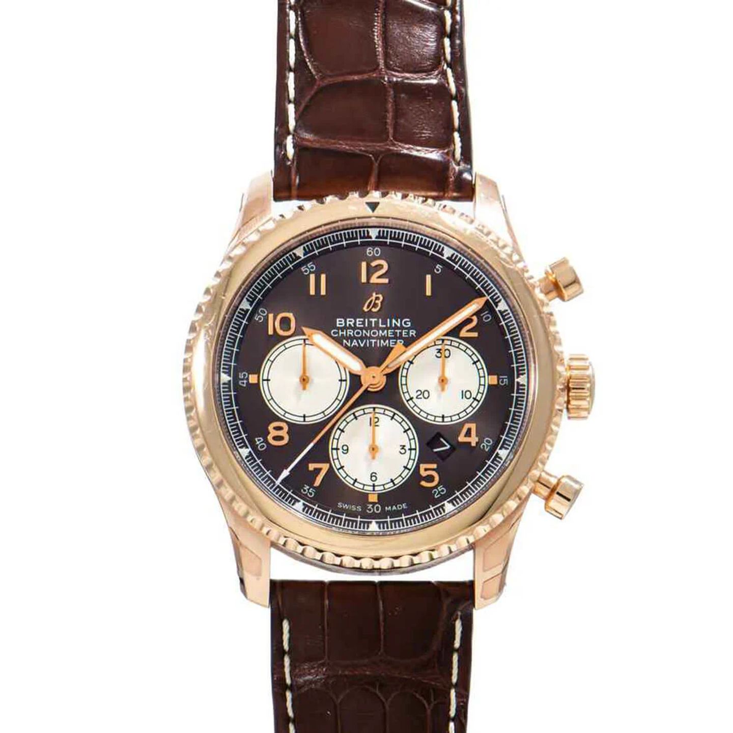 Breitling Aviator 8 RB0119131Q1P2 (2023) - Bronze dial 43 mm Red Gold case (1/2)
