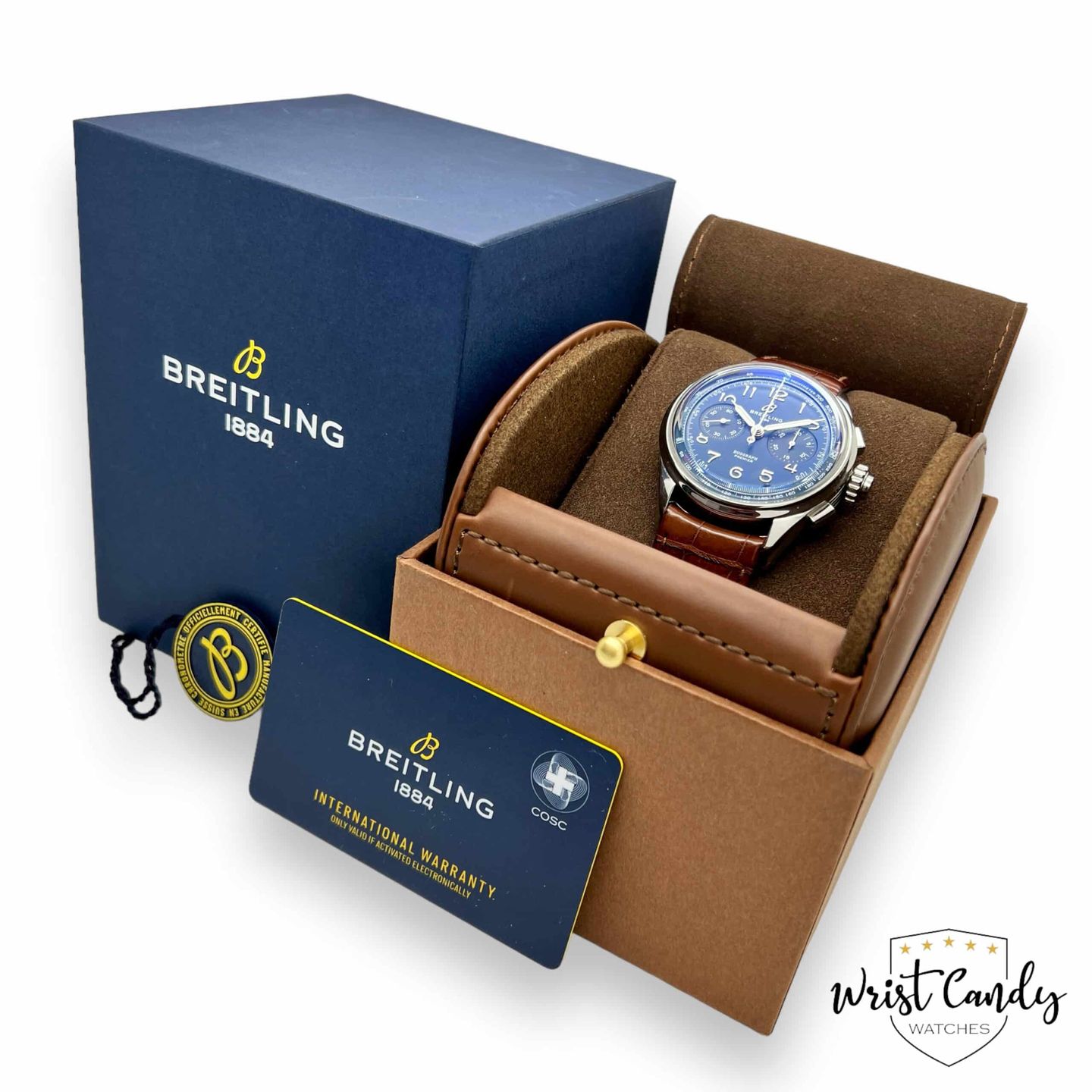 Breitling Duograph AB1510171C1P1 (2022) - Blue dial 42 mm Steel case (8/8)