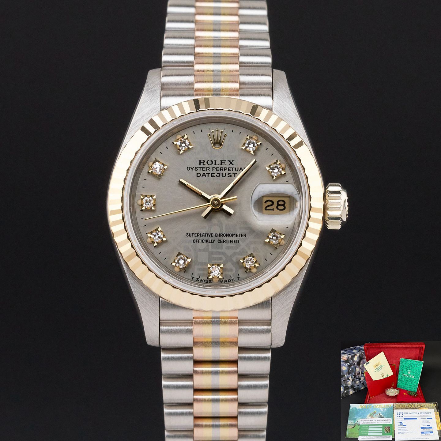 Rolex Lady-Datejust 69179 (1989) - 26 mm White Gold case (1/8)