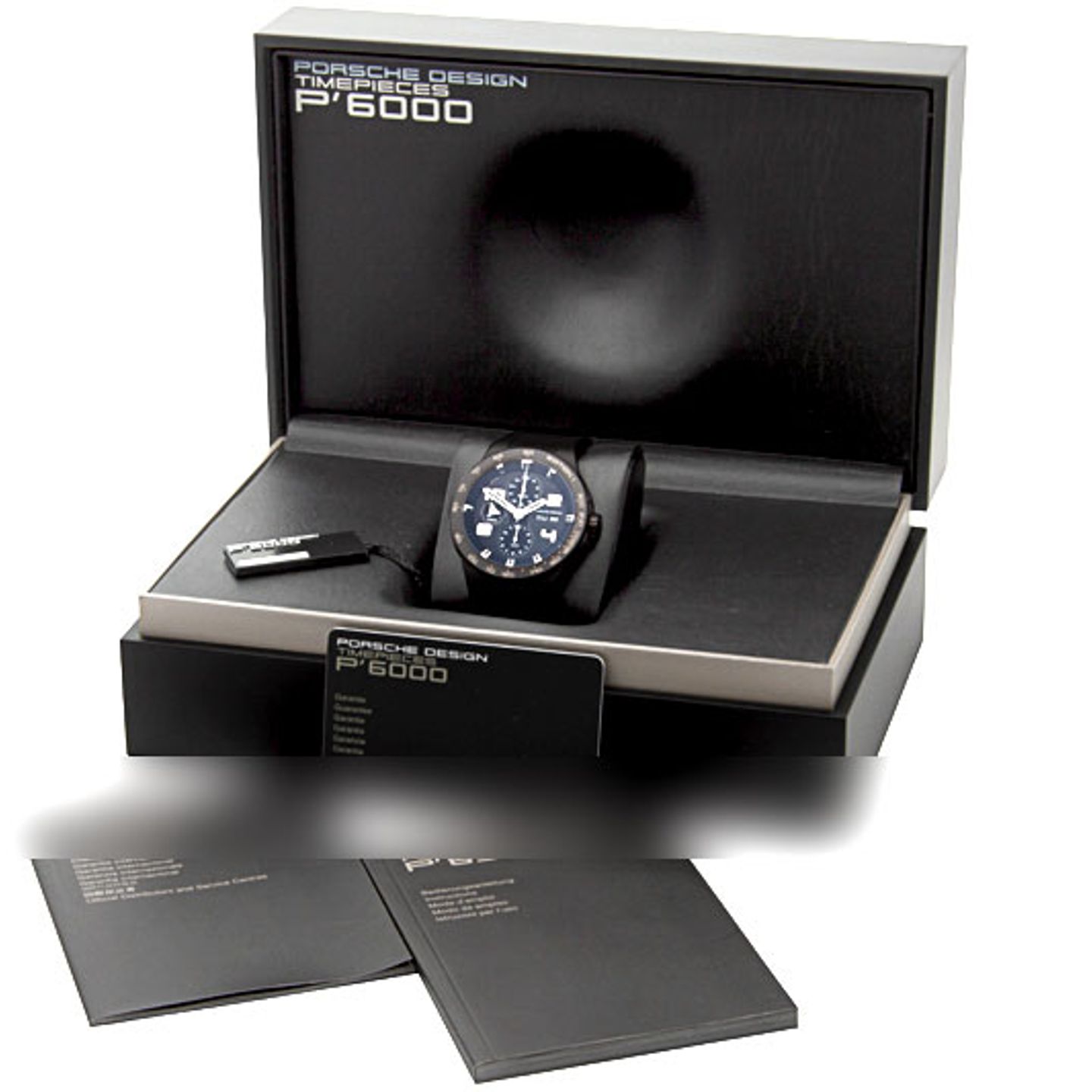 Porsche Design Flat Six P6341.13.44.1169 (2008) - Zwart wijzerplaat 45mm Titanium (4/4)