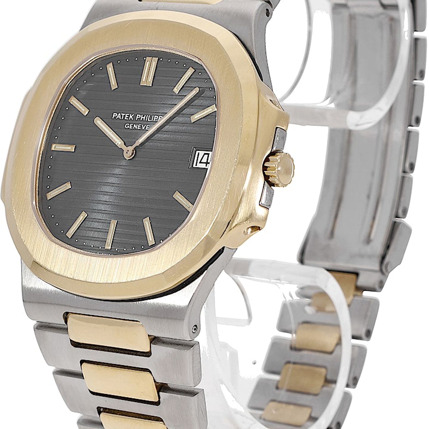 Patek Philippe Nautilus 3700/11J-050 (Unknown (random serial)) - Black dial 42 mm Yellow Gold case (3/5)
