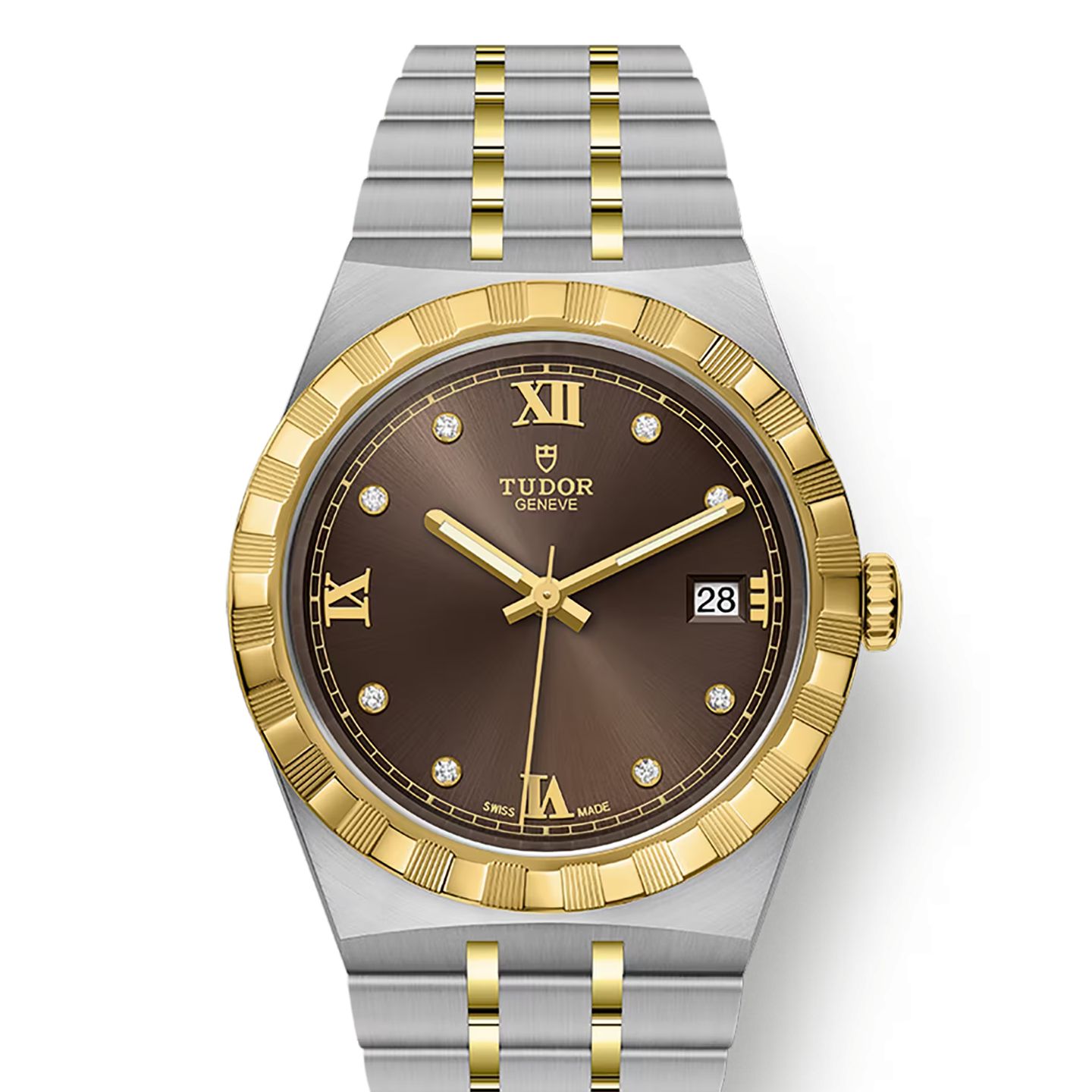 Tudor Royal 28503-0008 (2024) - Bruin wijzerplaat 38mm Staal (1/1)