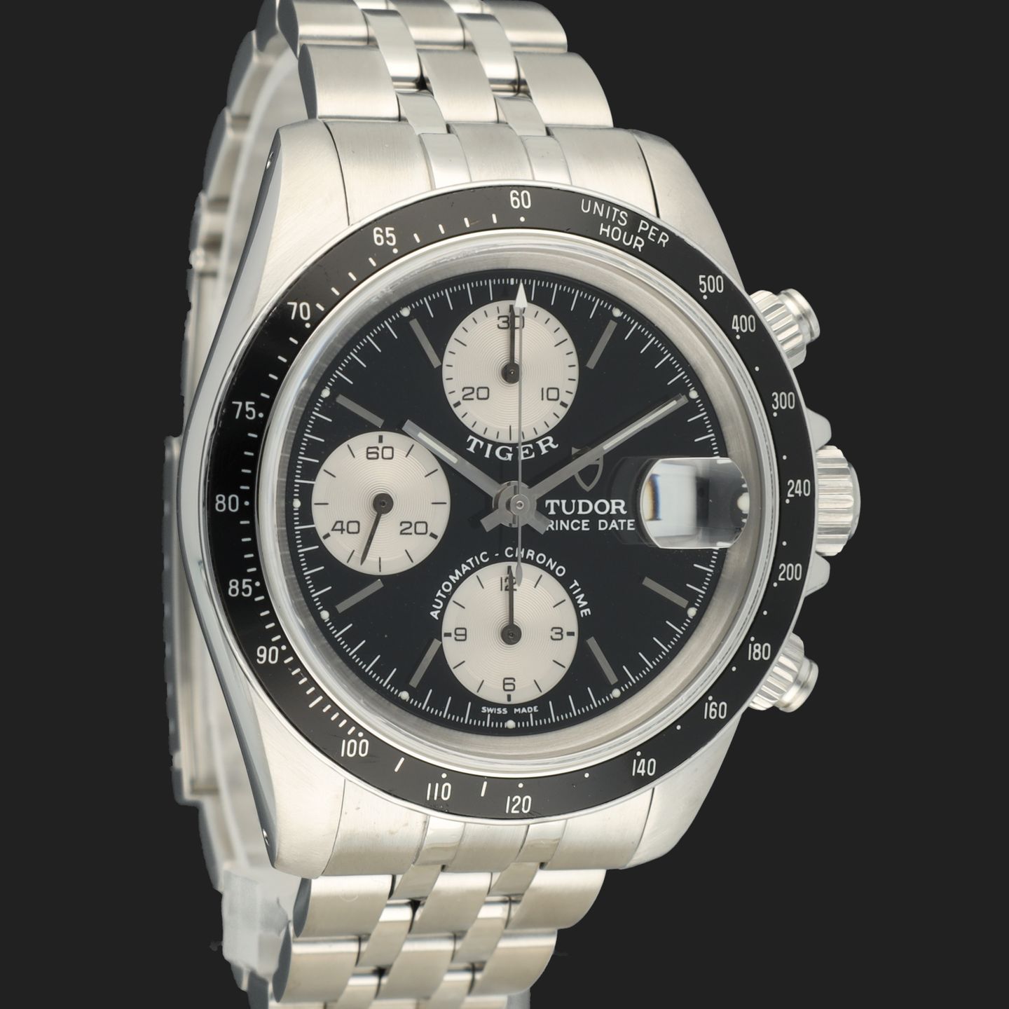 Tudor Prince Date 79260 (2000) - Black dial 40 mm Steel case (4/8)