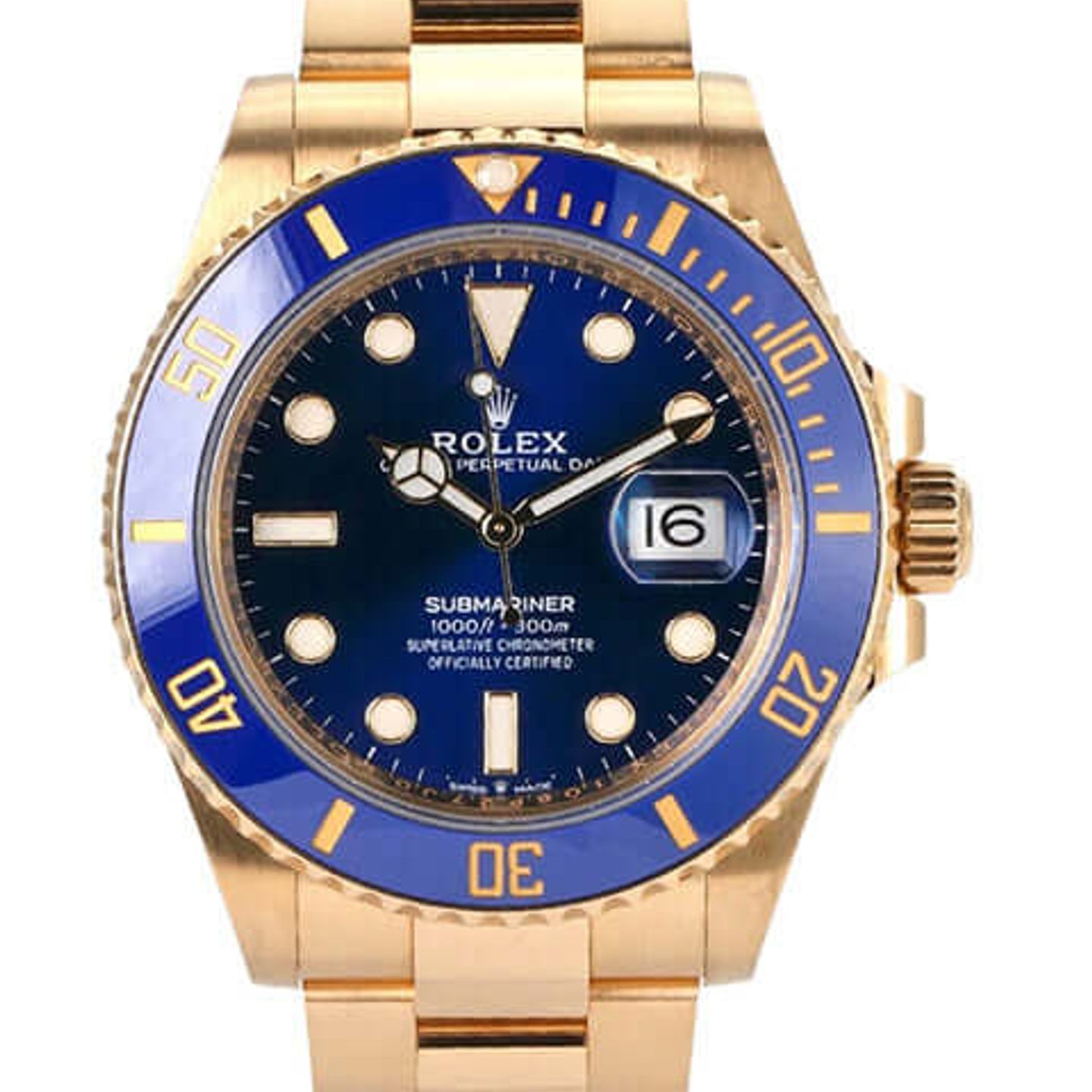 Rolex Submariner Date 126618LB (2021) - Blauw wijzerplaat 41mm Geelgoud (1/8)