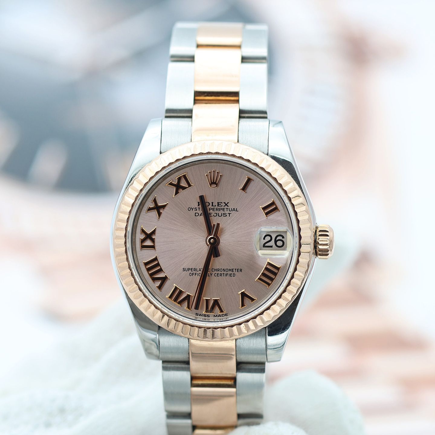 Rolex Lady-Datejust 178273 (Onbekend (willekeurig serienummer)) - Zilver wijzerplaat 31mm Goud/Staal (3/8)