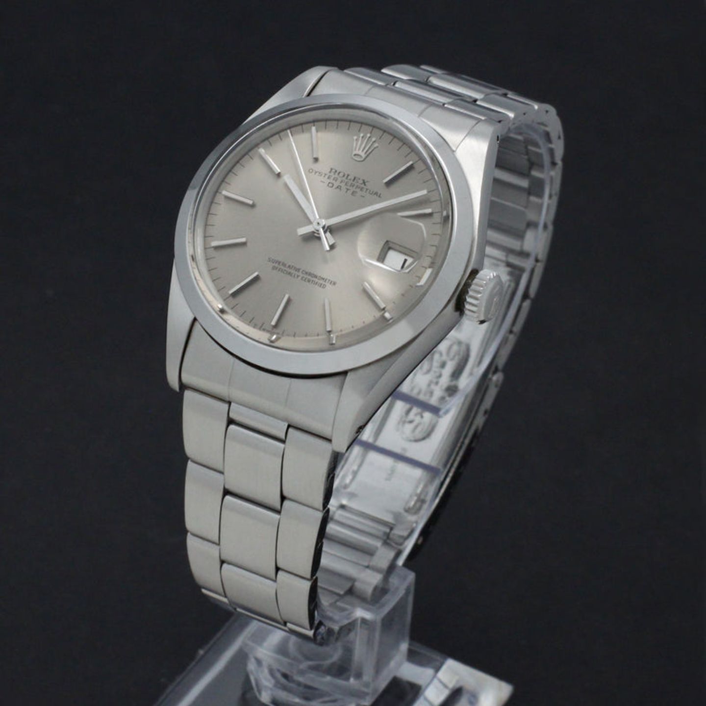 Rolex Oyster Perpetual Date 1500 (1971) - Grey dial 34 mm Steel case (4/7)