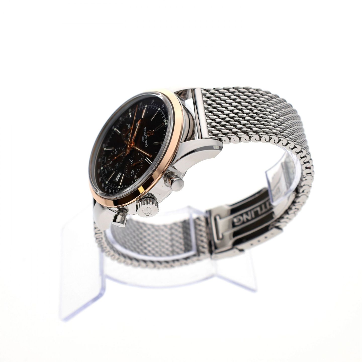 Breitling Transocean Chronograph UB015212/Q594 (2016) - Brons wijzerplaat 43mm Goud/Staal (3/8)