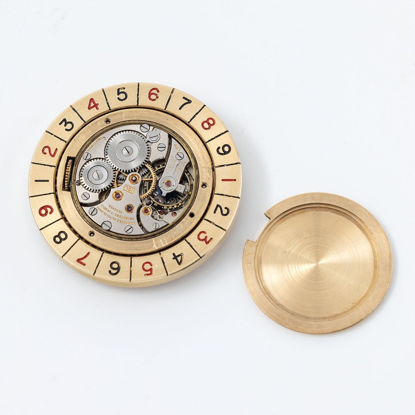 Longines Pocket watch Unknown (Unknown (random serial)) - Silver dial 41 mm Yellow Gold case (7/8)