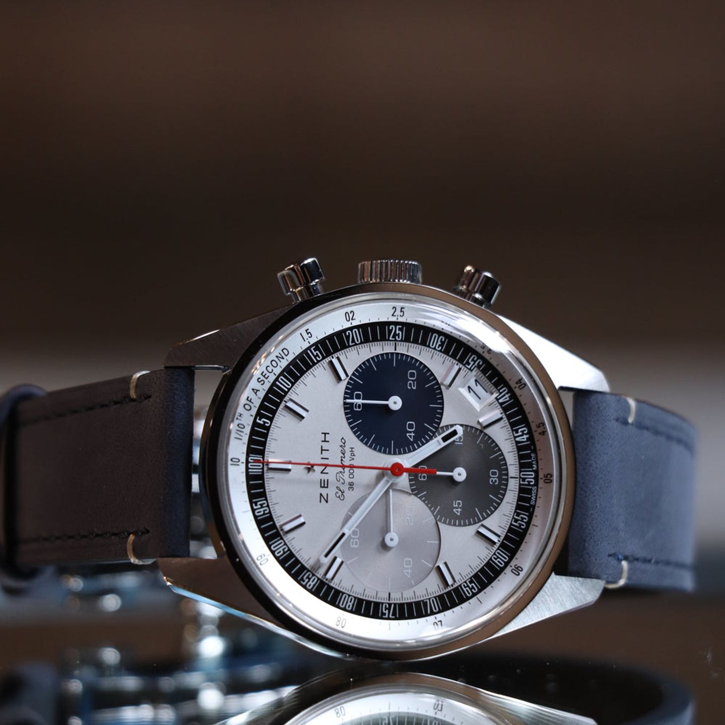 Zenith El Primero Chronomaster 03.3200.3600/69.C902 (2026) - Wit wijzerplaat 38mm Staal (1/2)