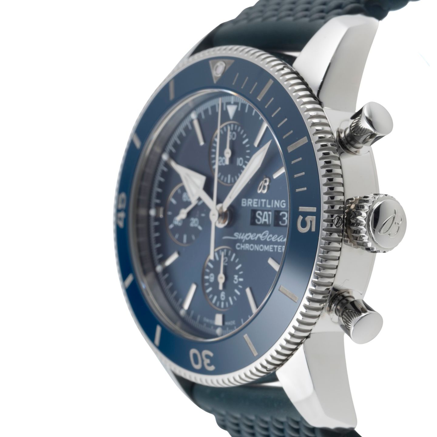 Breitling Superocean Heritage II Chronograph A13313161C1S1 (Onbekend (willekeurig serienummer)) - Blauw wijzerplaat 44mm Staal (6/8)