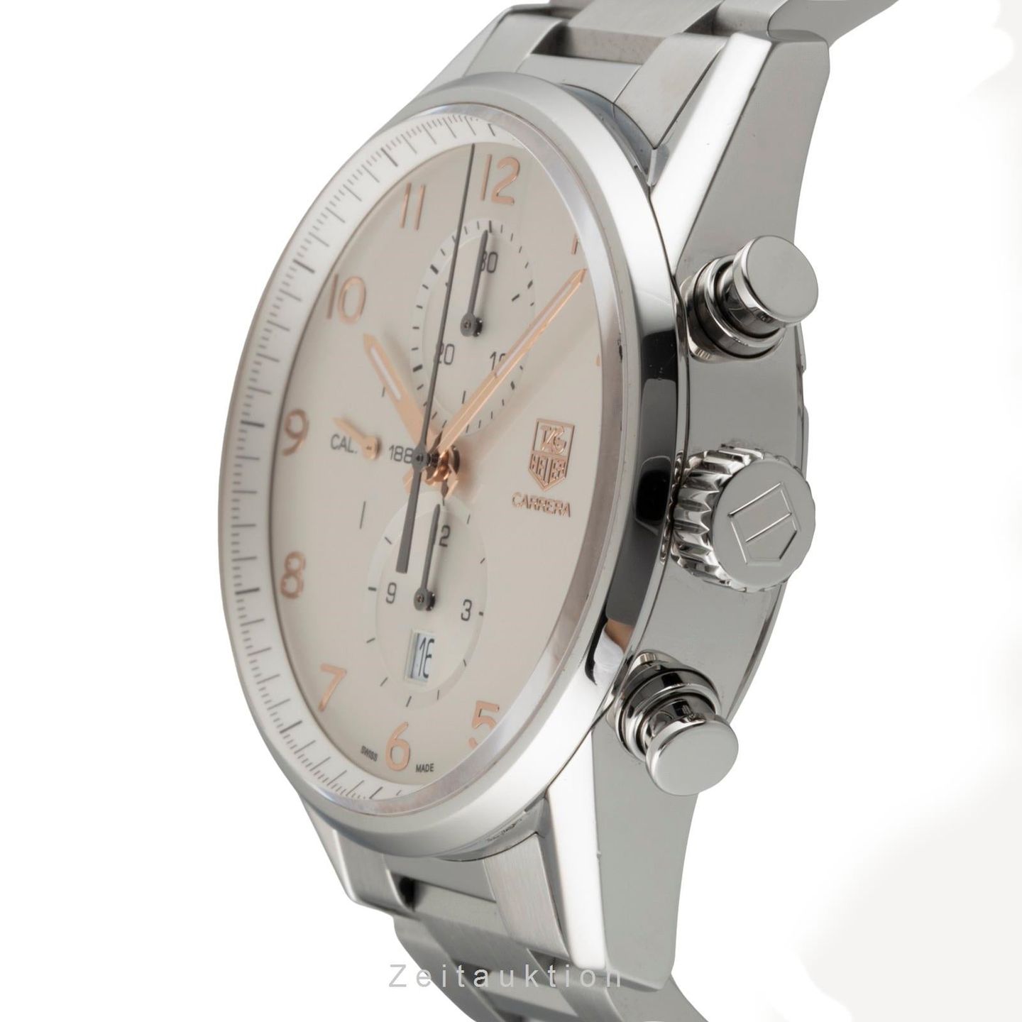 TAG Heuer Carrera Calibre 1887 CAR2012.BA0796 (Unknown (random serial)) - Silver dial 43 mm Steel case (5/8)