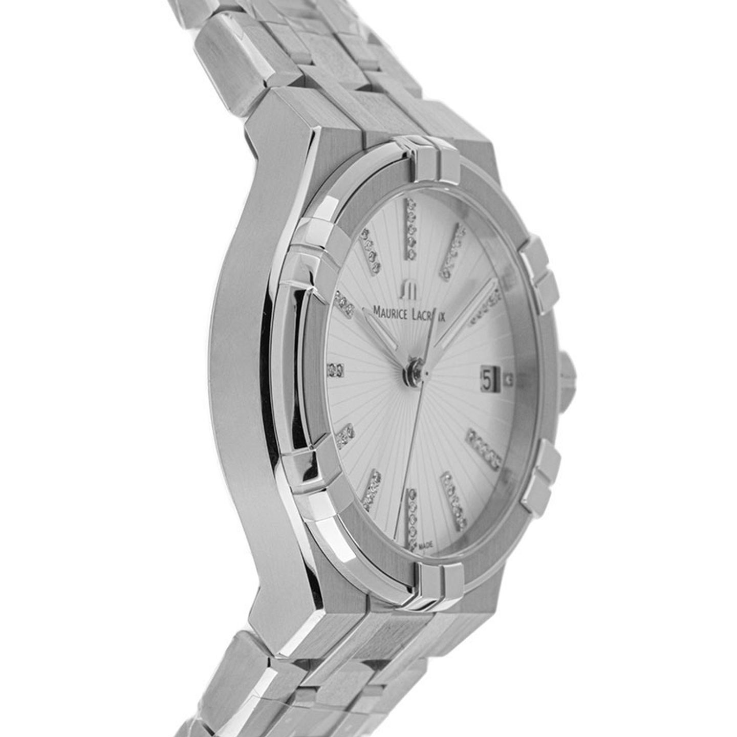 Maurice Lacroix Aikon AI6006-PVY11-170-1 (2025) - Parelmoer wijzerplaat 35mm Staal (5/7)