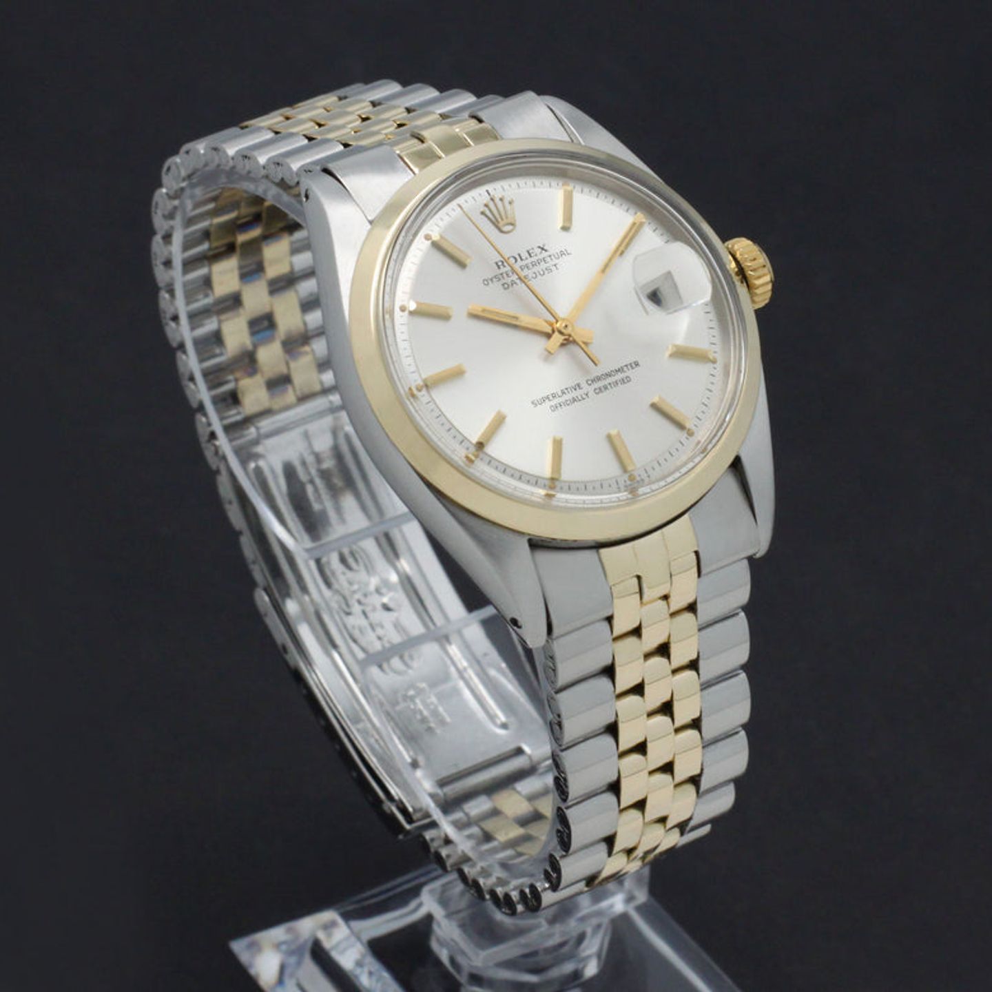 Rolex Datejust 1600 (1971) - Silver dial 36 mm Gold/Steel case (4/7)